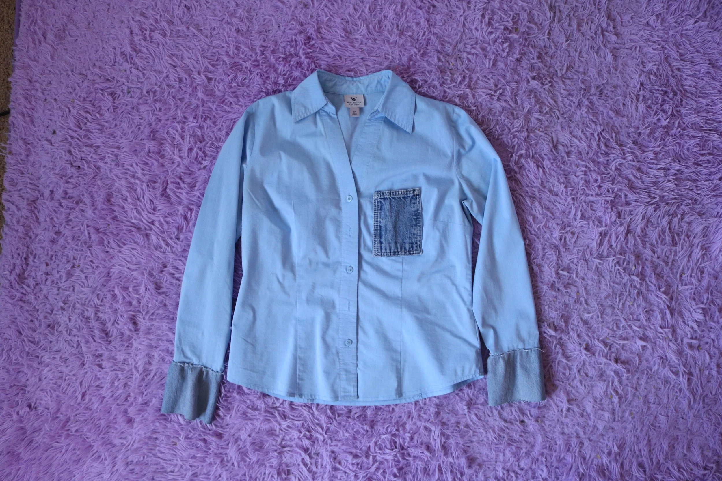 Scrap Denim Button Up