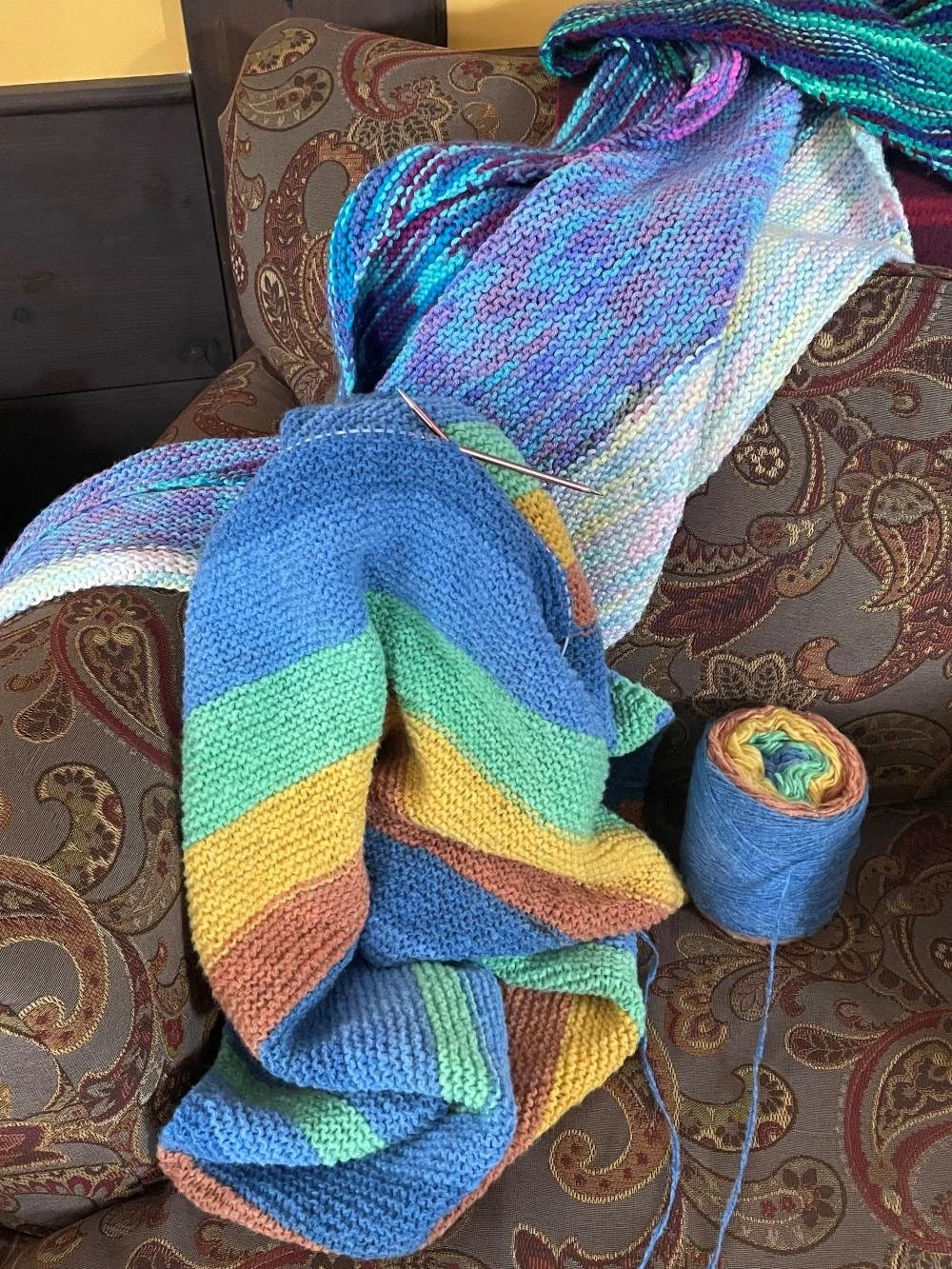 Knitting Reads Knit 1 Unraveling — Gardenwitch of MA Mixed Media