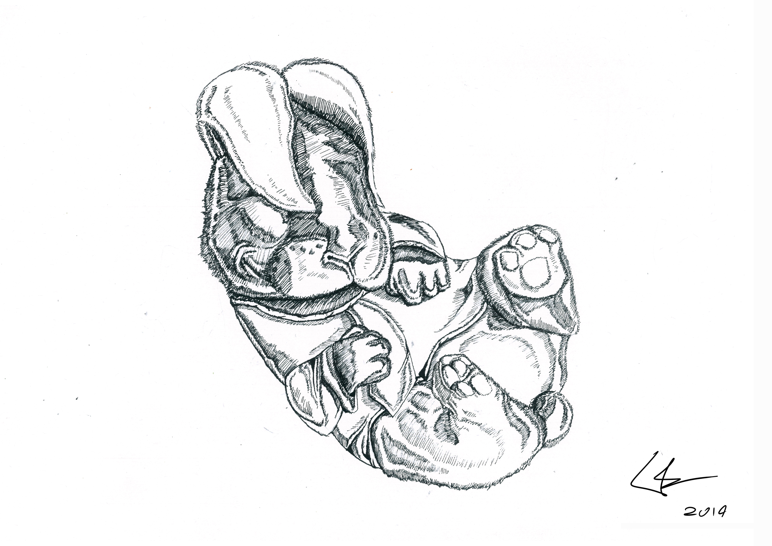Snooze. Pen on paper