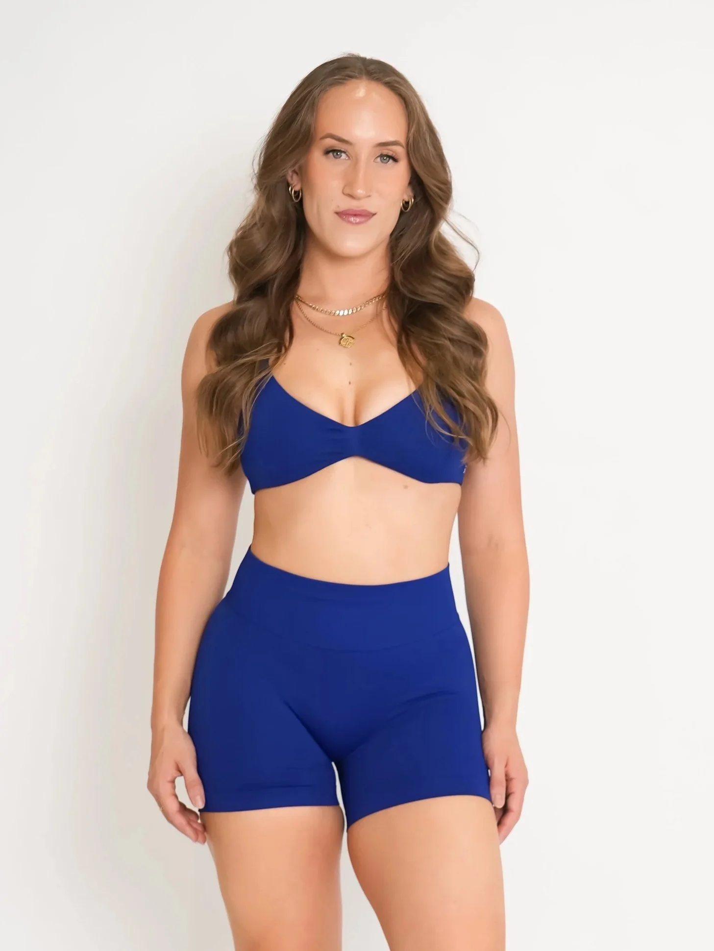 CurveContour Curve Halter Bra Sapphire