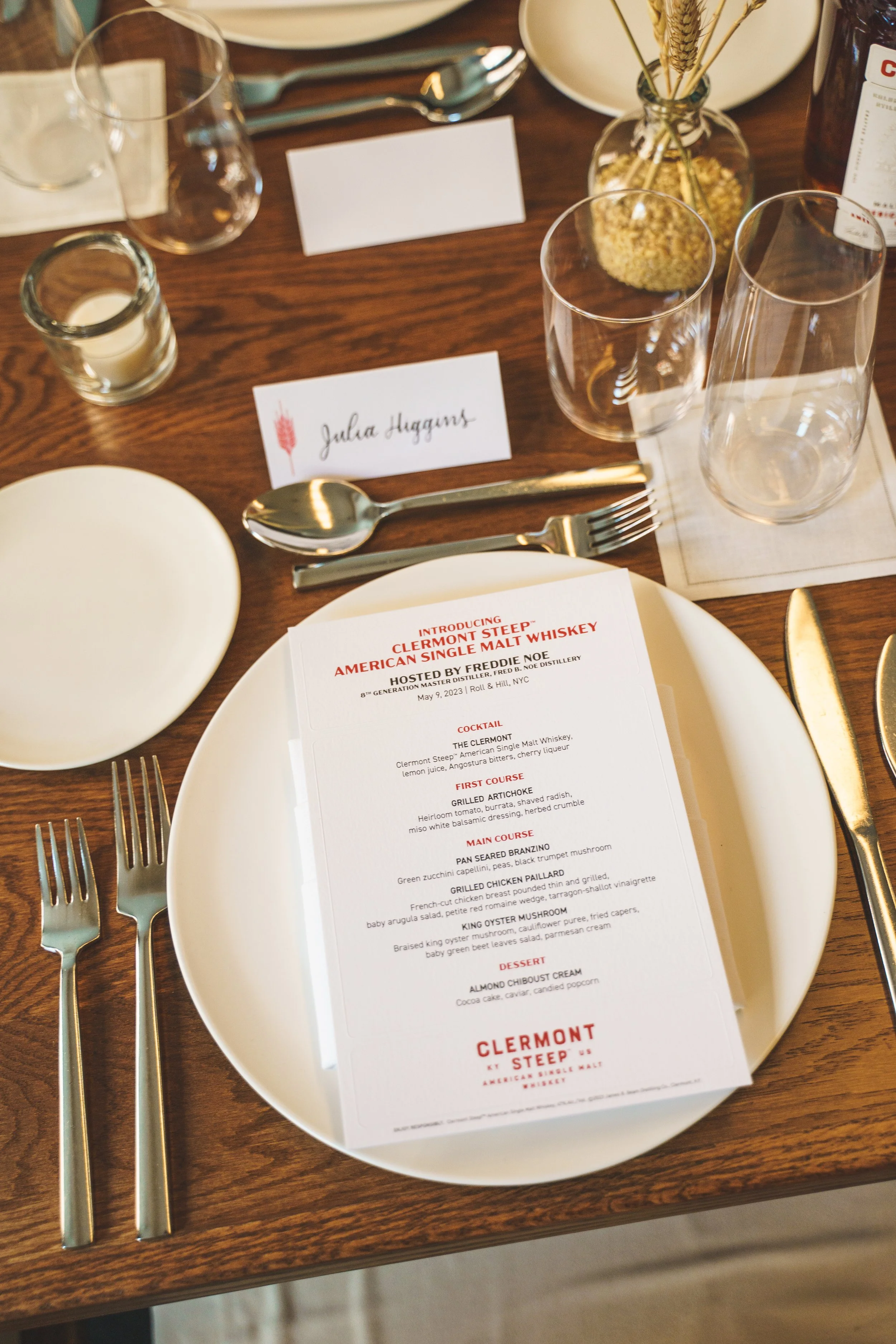 Brand Activation - Whiskey Brand Place Cards