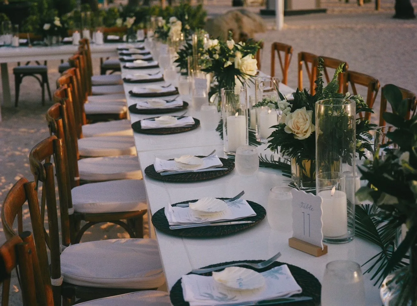 Destination Wedding in Aruba with Seashell Place Cards