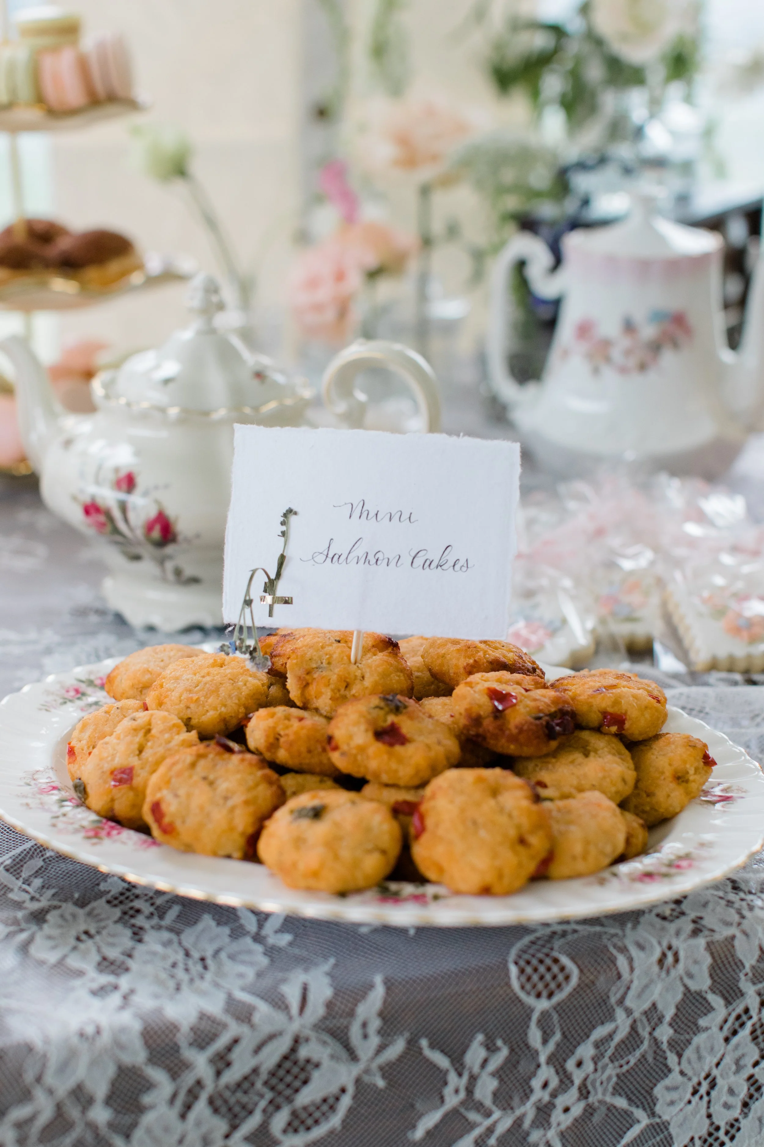 Raw Paper Menu Cards with Pressed Flower