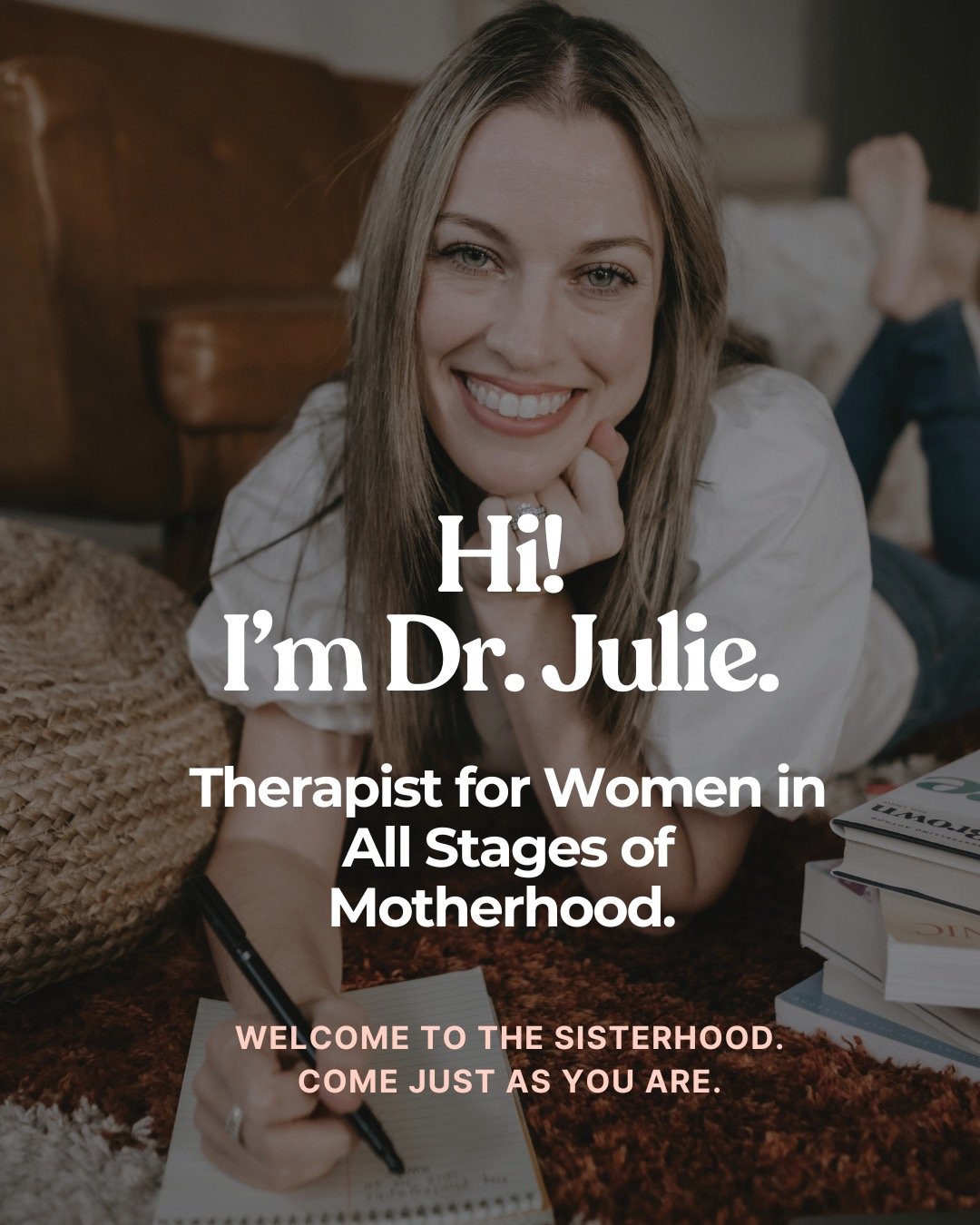 Hi! I&rsquo;m Dr. Julie Franks, but you can just call me Dr. Julie 👋🏼

I&rsquo;m a Bainbridge Island + Seattle-based therapist specializing in therapy for women in all stages of motherhood. I offer support during the trying to conceive + pregnancy 