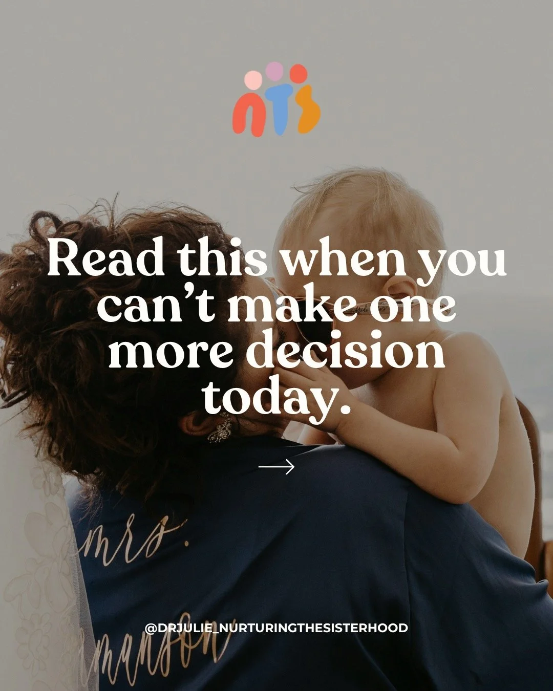 You&rsquo;re carrying so much &mdash; and decision burnout is real.

This post is here when your brain feels fried and it all feels heavy.

💛 Save it for the days when you can&rsquo;t do one more thing &mdash; and comment UNLOAD to get my free menta