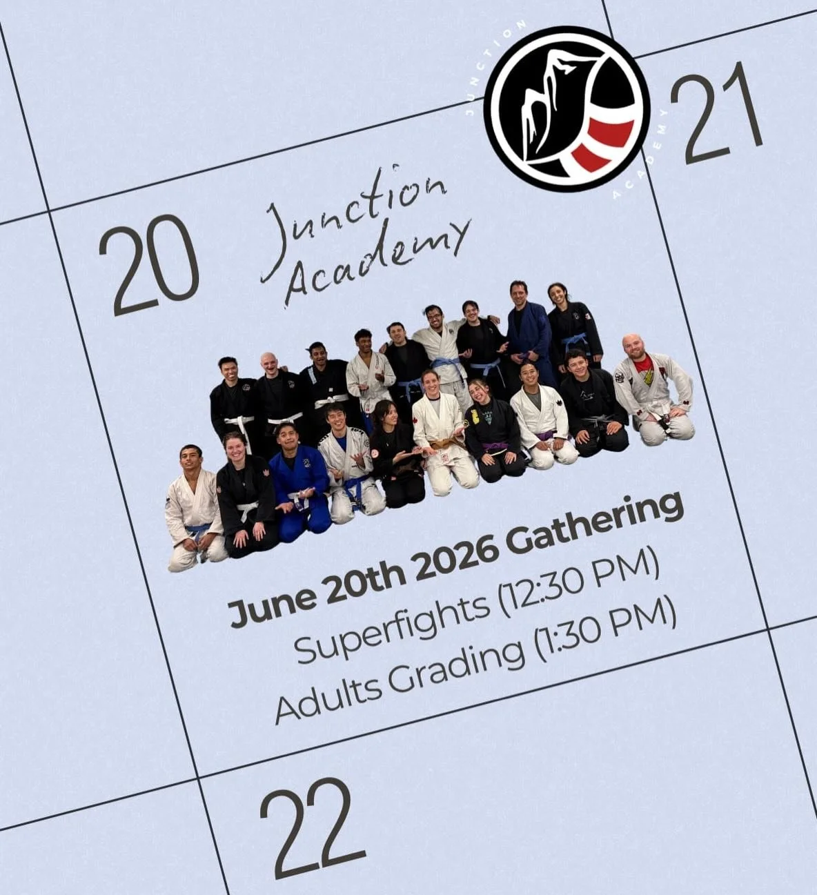 A gathering for Superfights and Adult Grading to kick off the summer. Come celebrate with us! All are welcome 🤍🥋