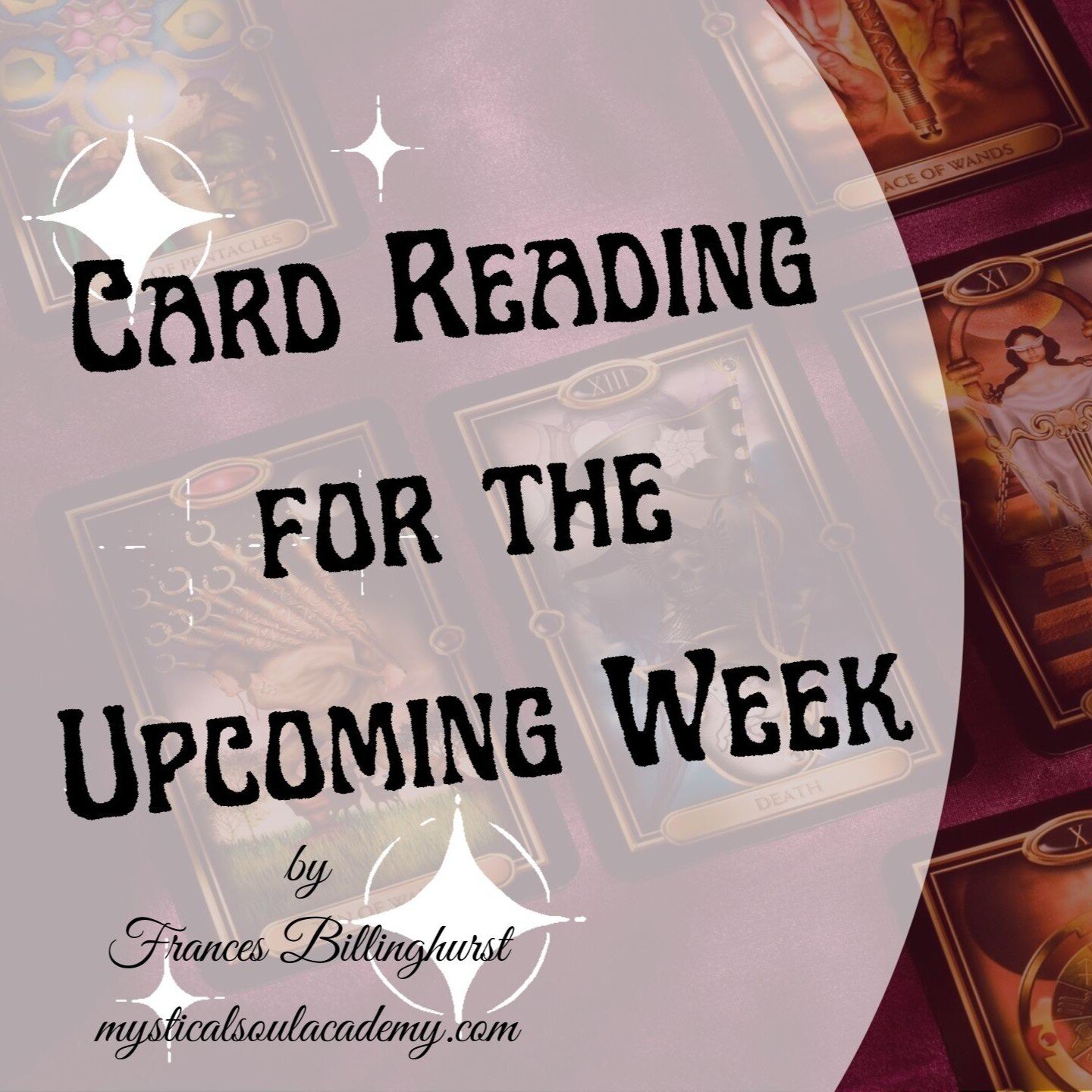 This week's card reading is now available.

There are four cards for this week:
UNEXPECTED VISITORS, COMING APART (reversed), SPIRIT OF PLACE, and STRENGTH (reversed).

What are you thoughts? Do you resonate with the cards? 
Leave your comments below