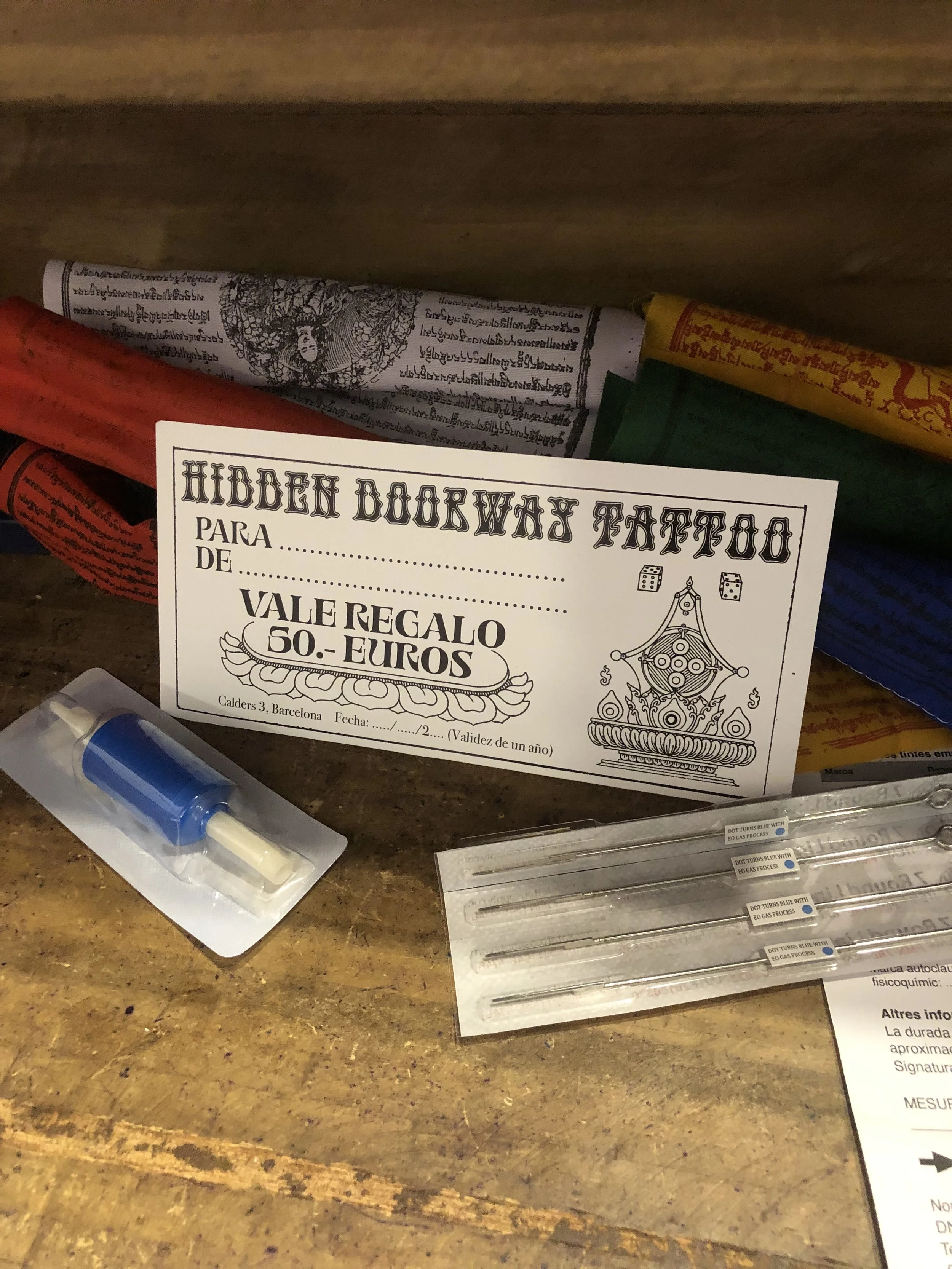 Tarjetas regalo de tatuajes en Barcelona