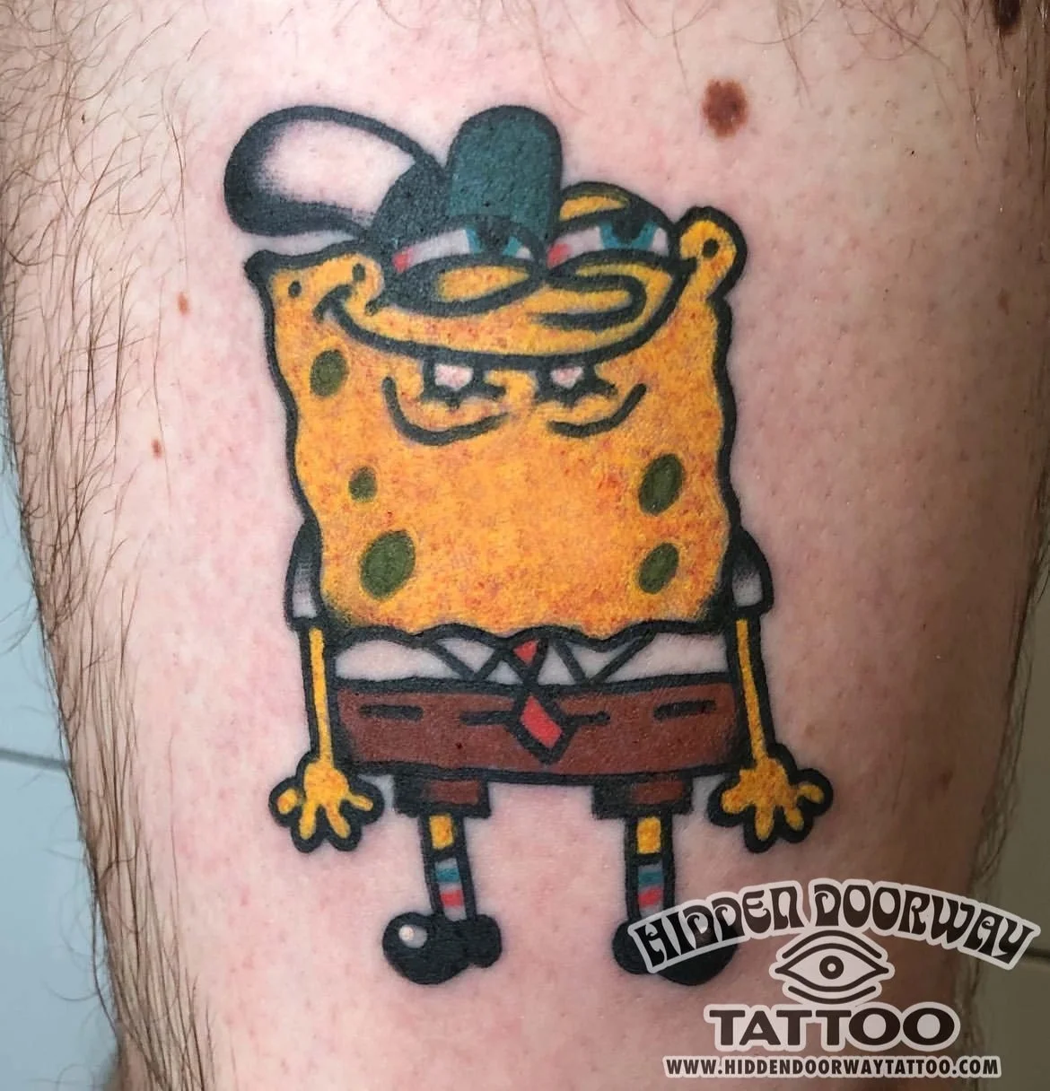 Tatuaje Bob Espona Spongebob Barcelona