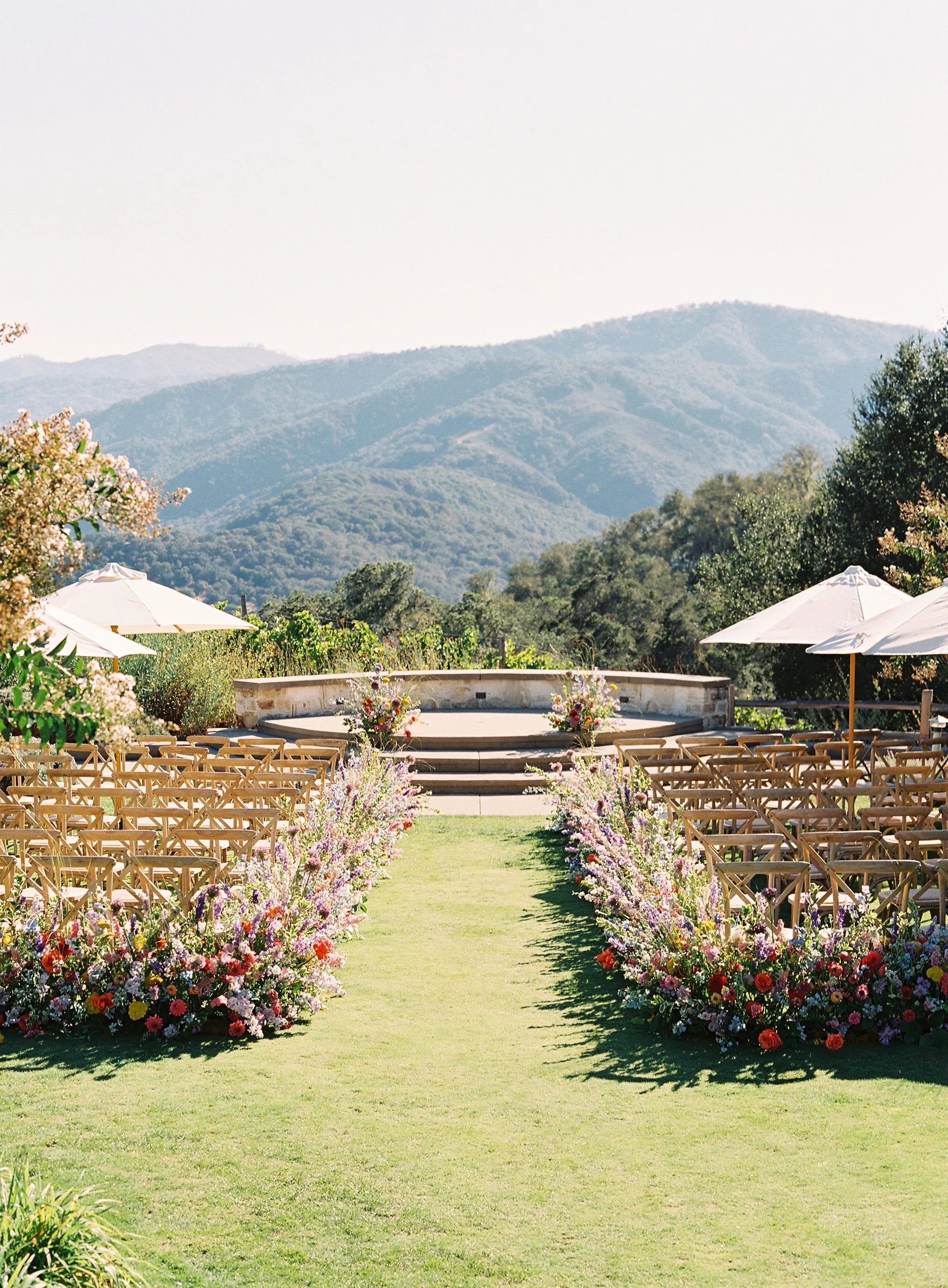 Designing Wedding Florals at Holman Ranch in Carmel Valley