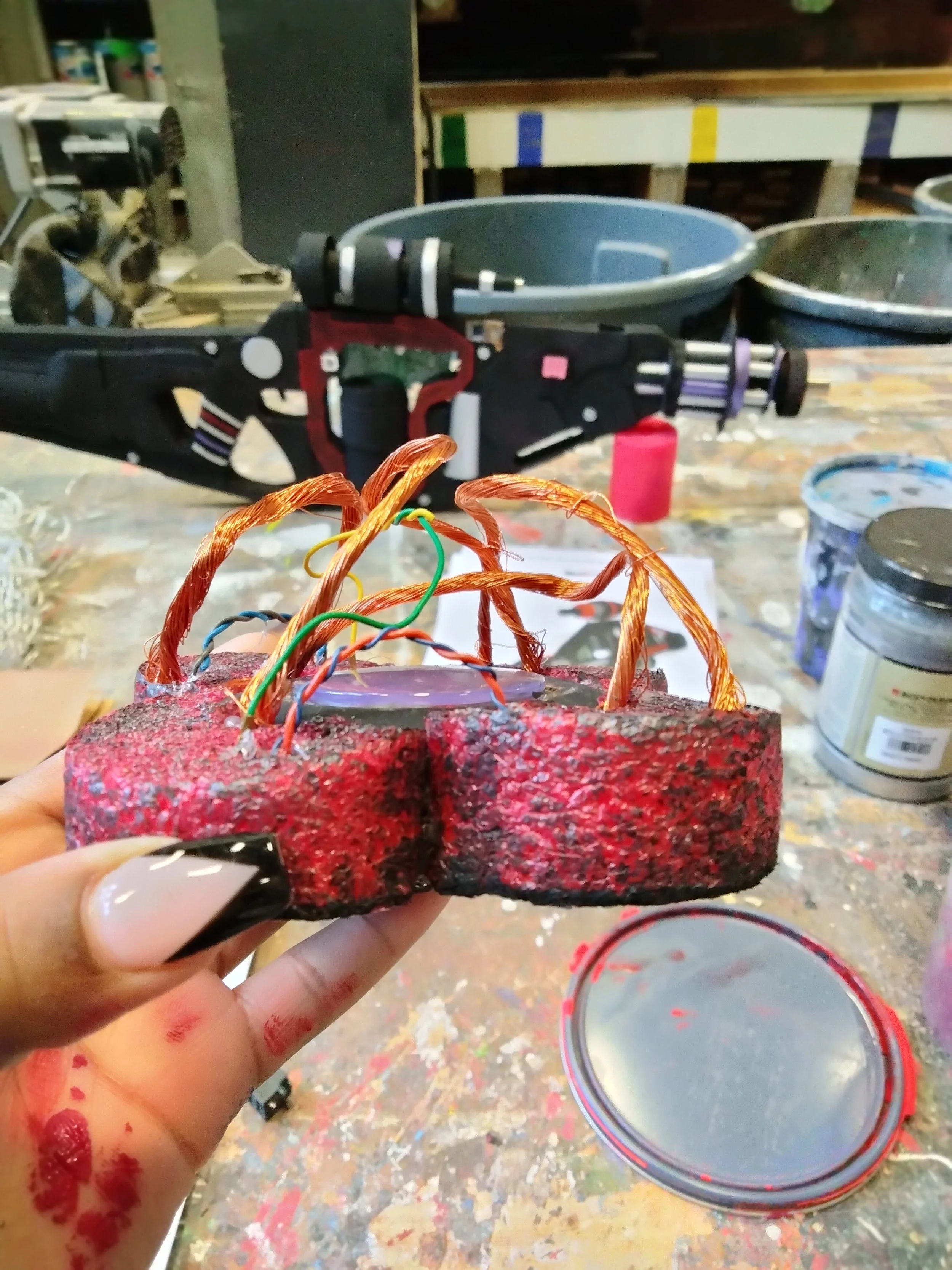 Aug 2021 - Worked with ButtonEyes Theatre Company as the Assistant Prop Creator for their production of 'Dr.Horrible's Sing Along Blog' . This is the side view of the receiver for the van controlling device. 