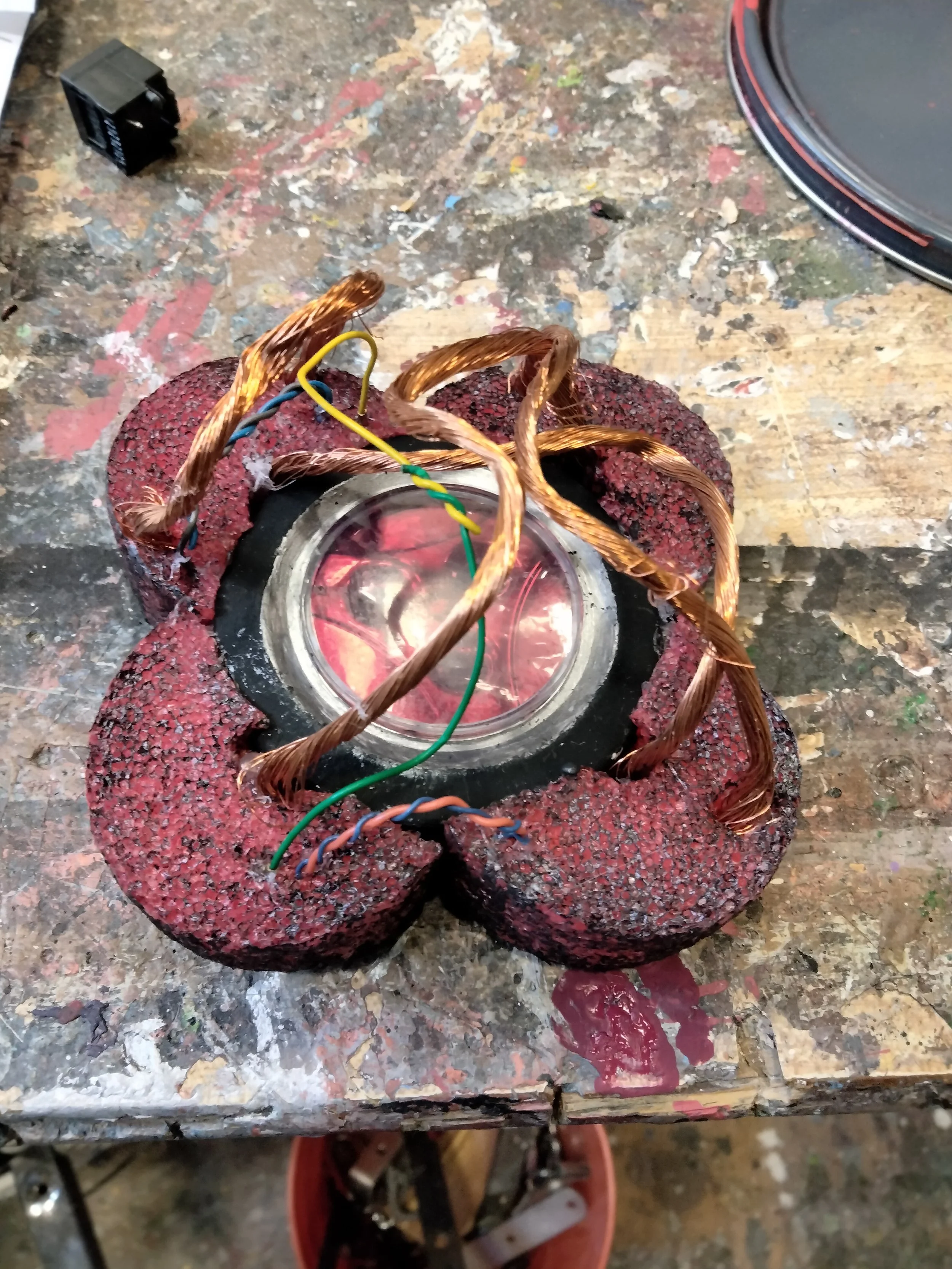 Aug 2021 - Worked with ButtonEyes Theatre Company as the Assistant Prop Creator for their production of 'Dr.Horrible's Sing Along Blog' . This is the top view of the receiver for the van controlling device. 