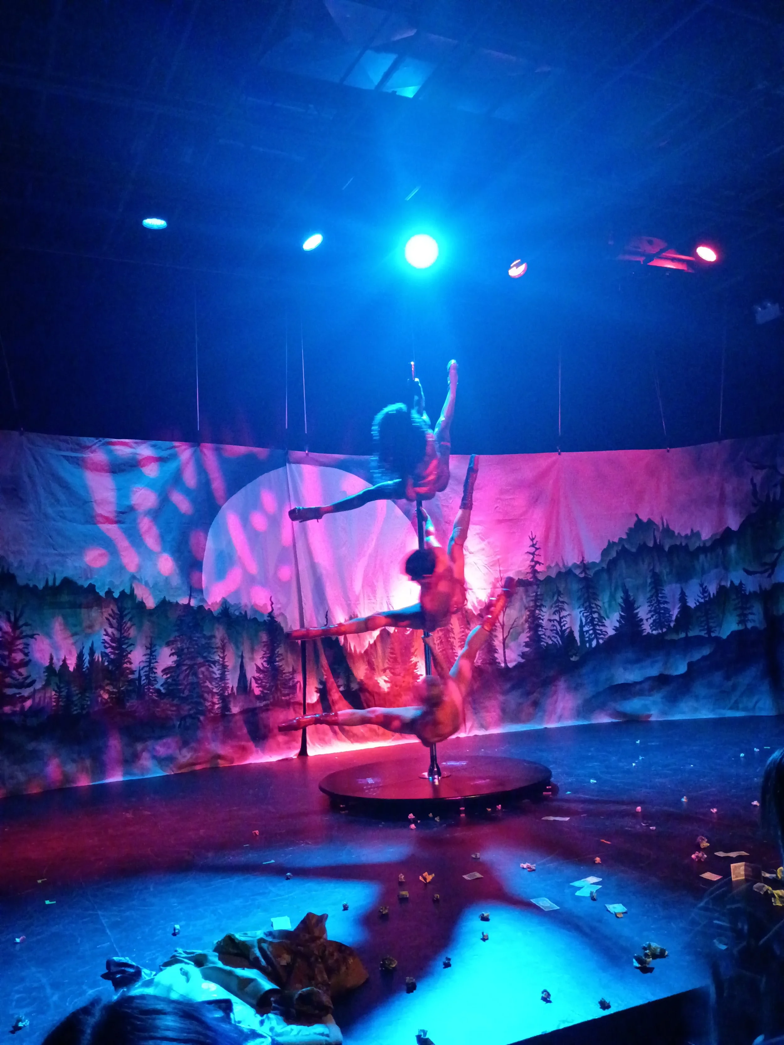 Amazing pole choreography by Kaya Sky, Lavender Vyxn, and Mala Mía!