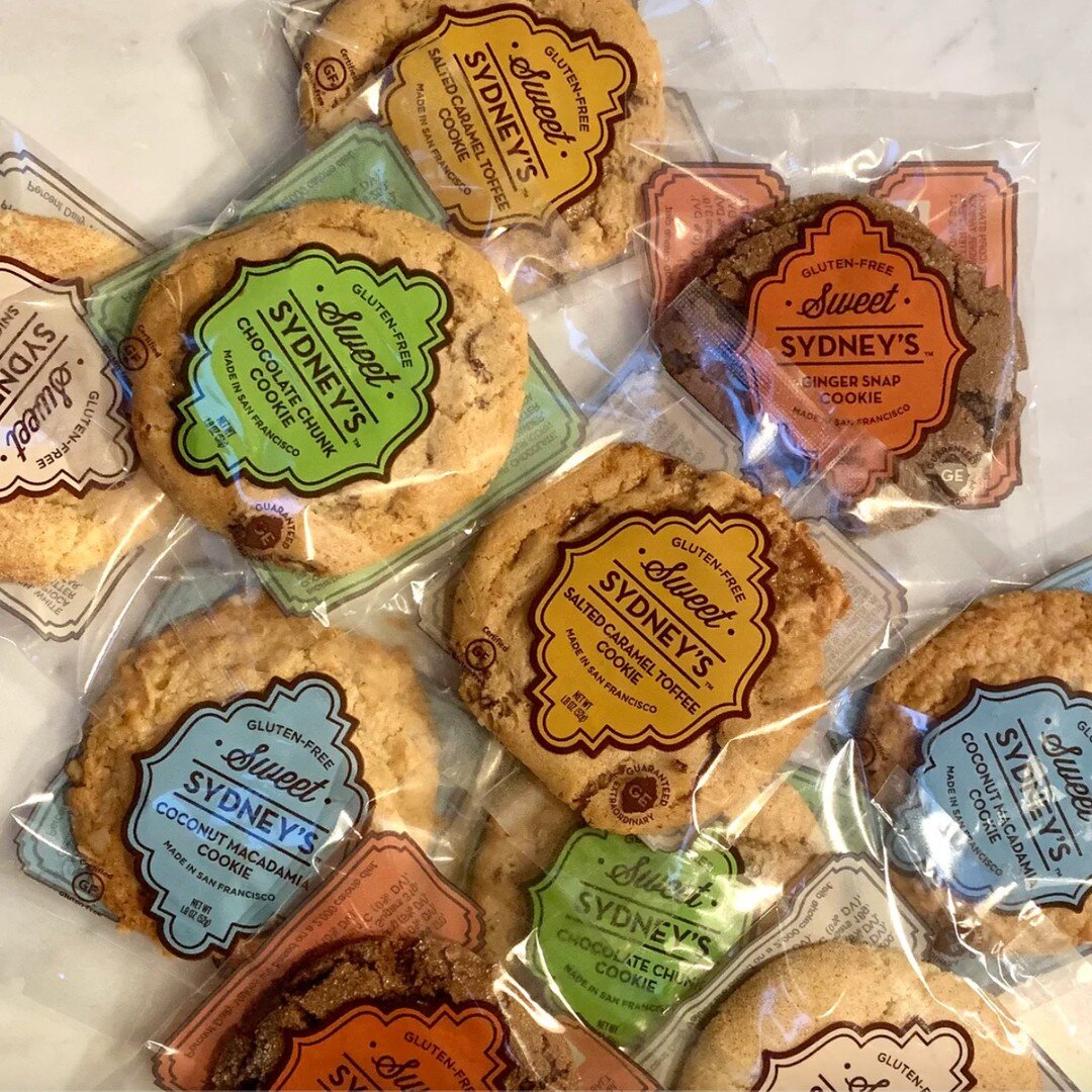 We got in some new sweets from @sweetsydneys in SF! These treats are small-batch, 100% real ingredient gluten-free treats baked in San Francisco!

We hope you love them as much as we do! Come and get them today!