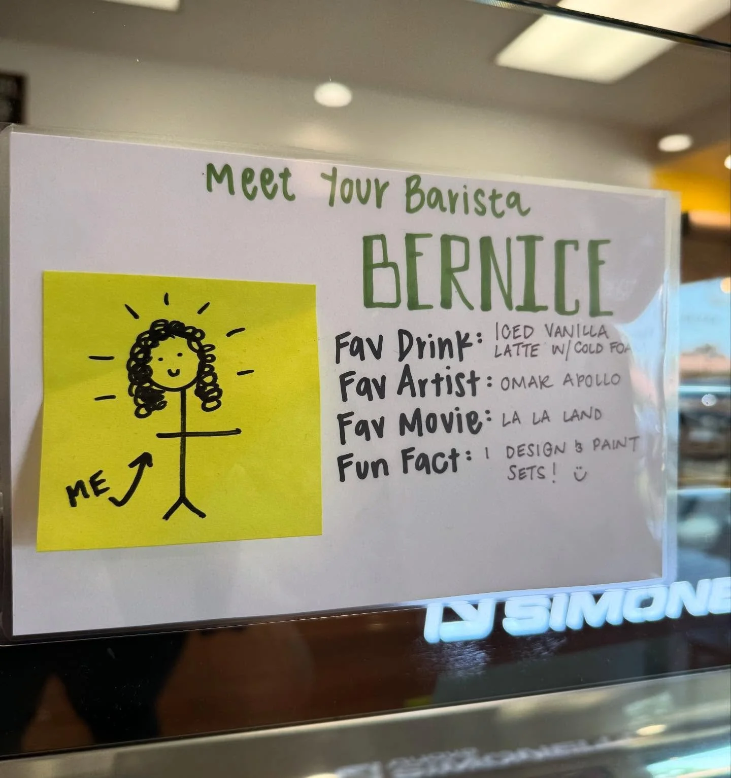 While we are sad to say goodbye to our silly and sweet Bernice, we are also so happy that she is getting the chance to do what she loves! Tomorrow will be her last shift before she hops on a plane to pursue her dreams and we wish her luck in trying t