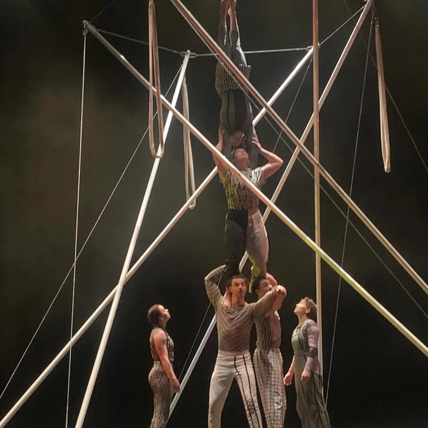 Last Saturday, I experienced a remarkable performance @the_fac by One Fell Swoop Circus @onefellswoopcircus &mdash;a captivating fusion of circus arts and sculpture. The show unfolded on a stunning &lsquo;tensegrity&rsquo; structure, which aligns per