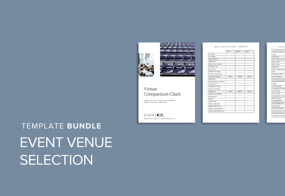 Event Kit | Premium Event Venue Selection Templates