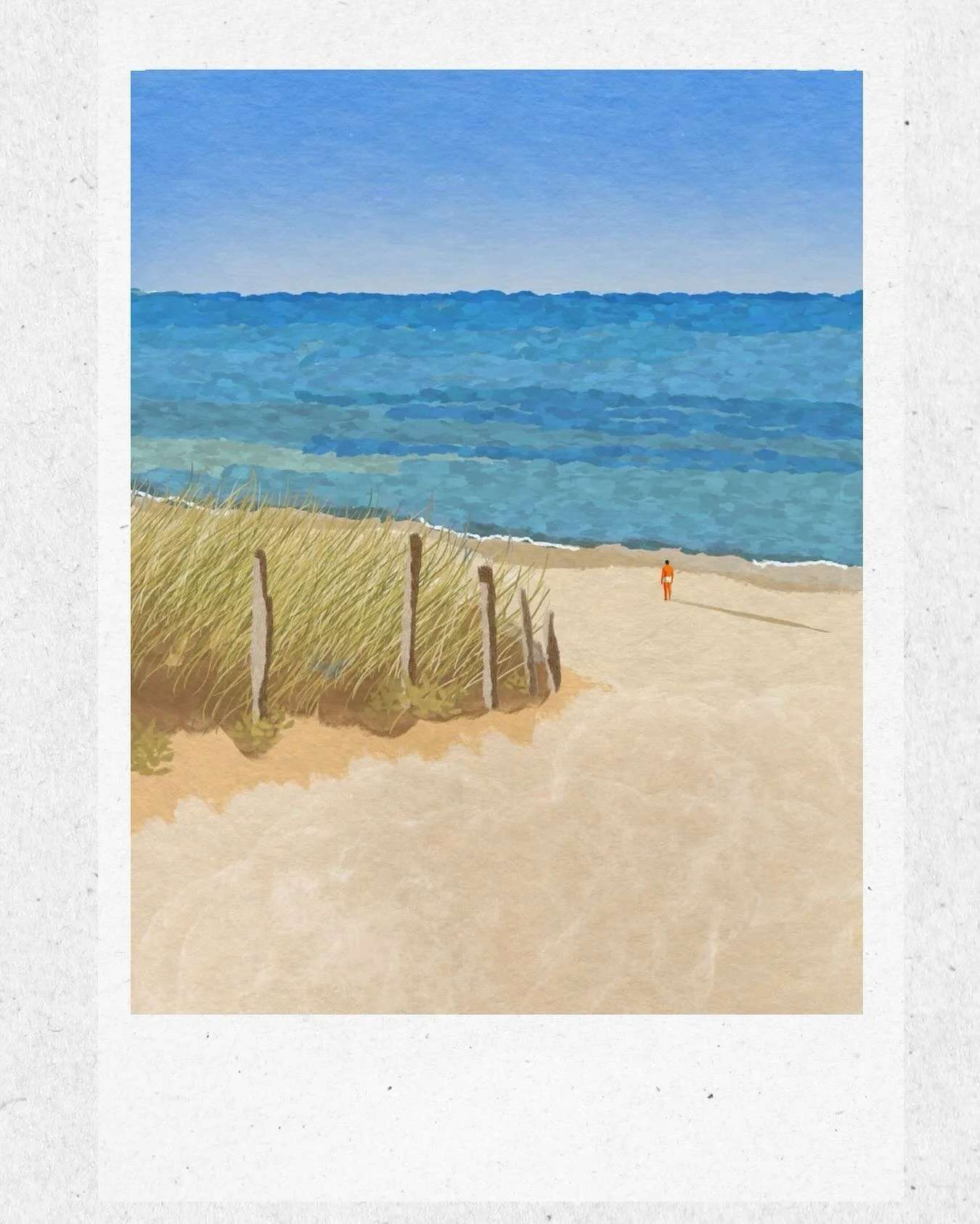 Ah le calme dans les grands espaces! L&rsquo; horizon &agrave; perte de vue, l&rsquo;eau, le vent, le soleil, que mas? C&rsquo;est le bonheur :) 

#illustration