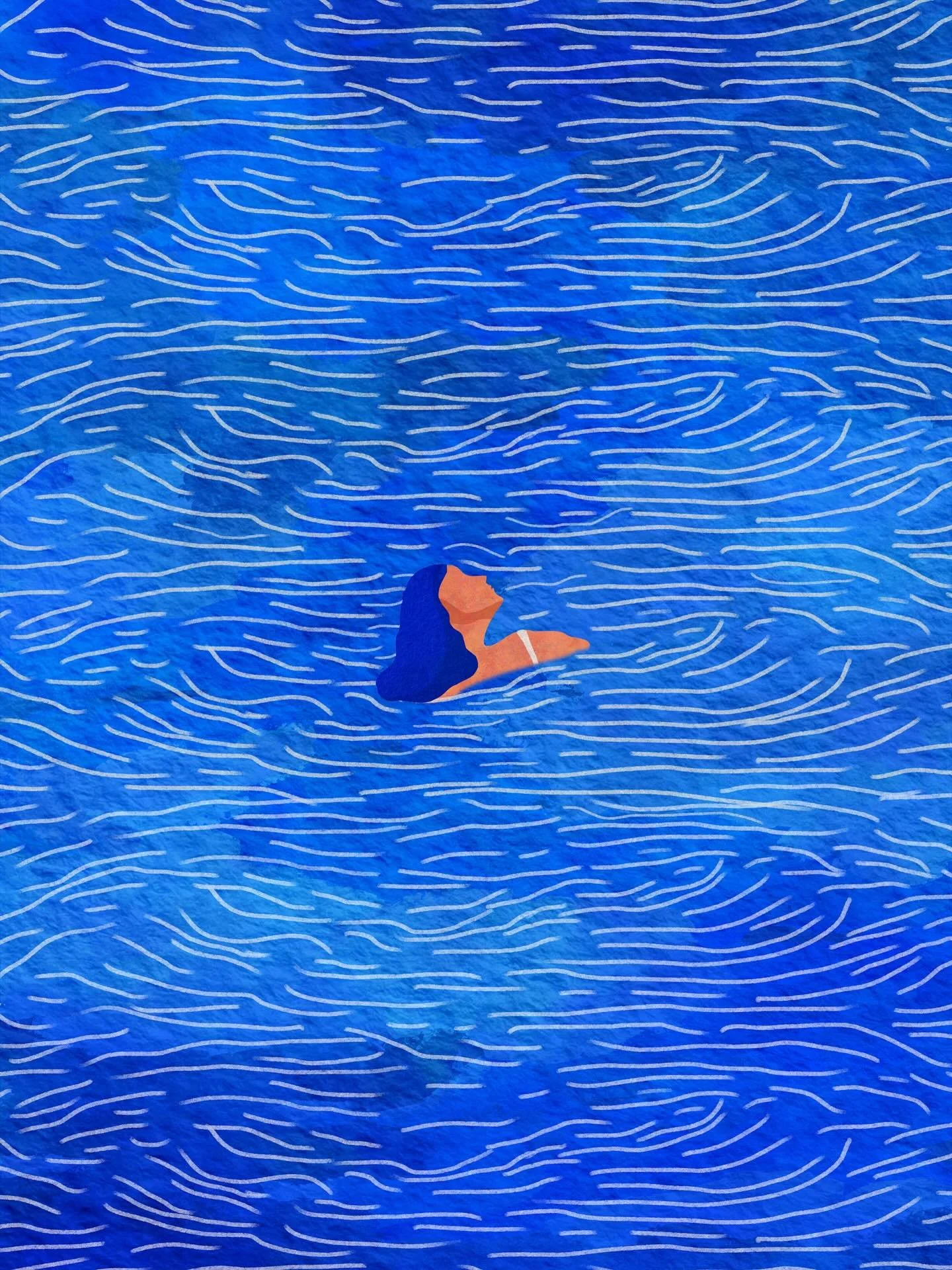 L&rsquo;&eacute;t&eacute;, les oreilles submerg&eacute;es dans l&rsquo;eau, le plus beau des bruits ! 🌊

#illustration #theillustrationroom