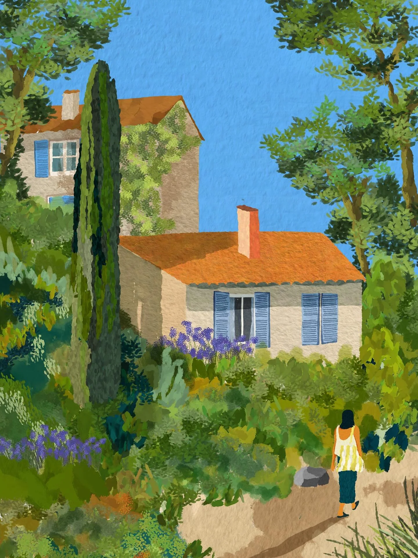 Une balade estivale, quelque part dans le sud. 🌞🌳

#illustration #theillustrationroom #tourism