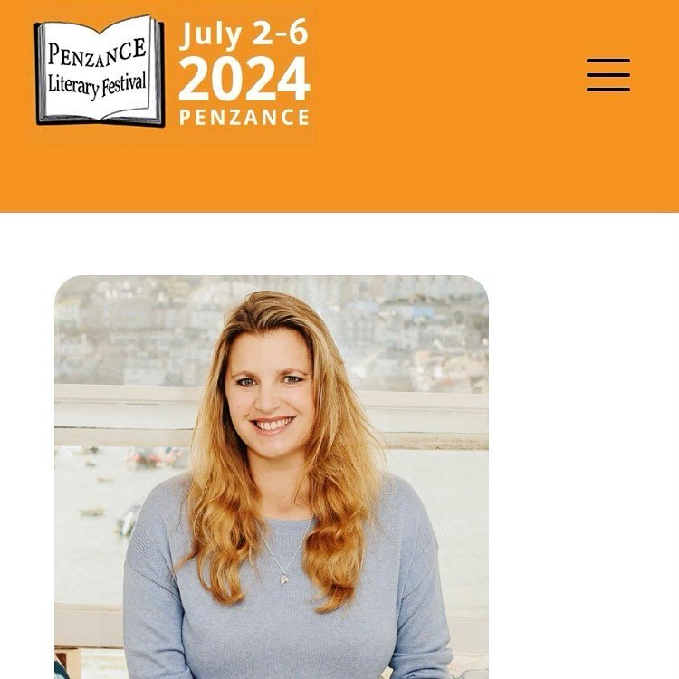 I&rsquo;m so happy to be appearing at @penzancelitfest on Wednesday 3rd July 📚🌊 My event is at @acornpenzance from 1pm-2.30pm - do come (link for tickets in bio)! 👋 The line-up for Penzance Literature Festival is fantastic, with events from some o