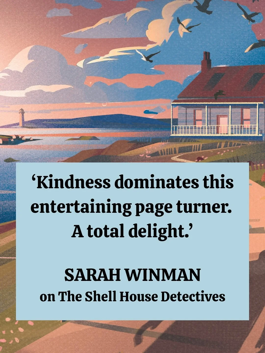 They&rsquo;re murder mysteries, but also, I hope, mood boosters - and the incredible Sarah Winman reckons so too 💗🐚 So here&rsquo;s your cosy Shell House sixsome - with The High Tide Murder sizzling hot off the press! ✨ 🐚 ✨ If you&rsquo;re an eboo
