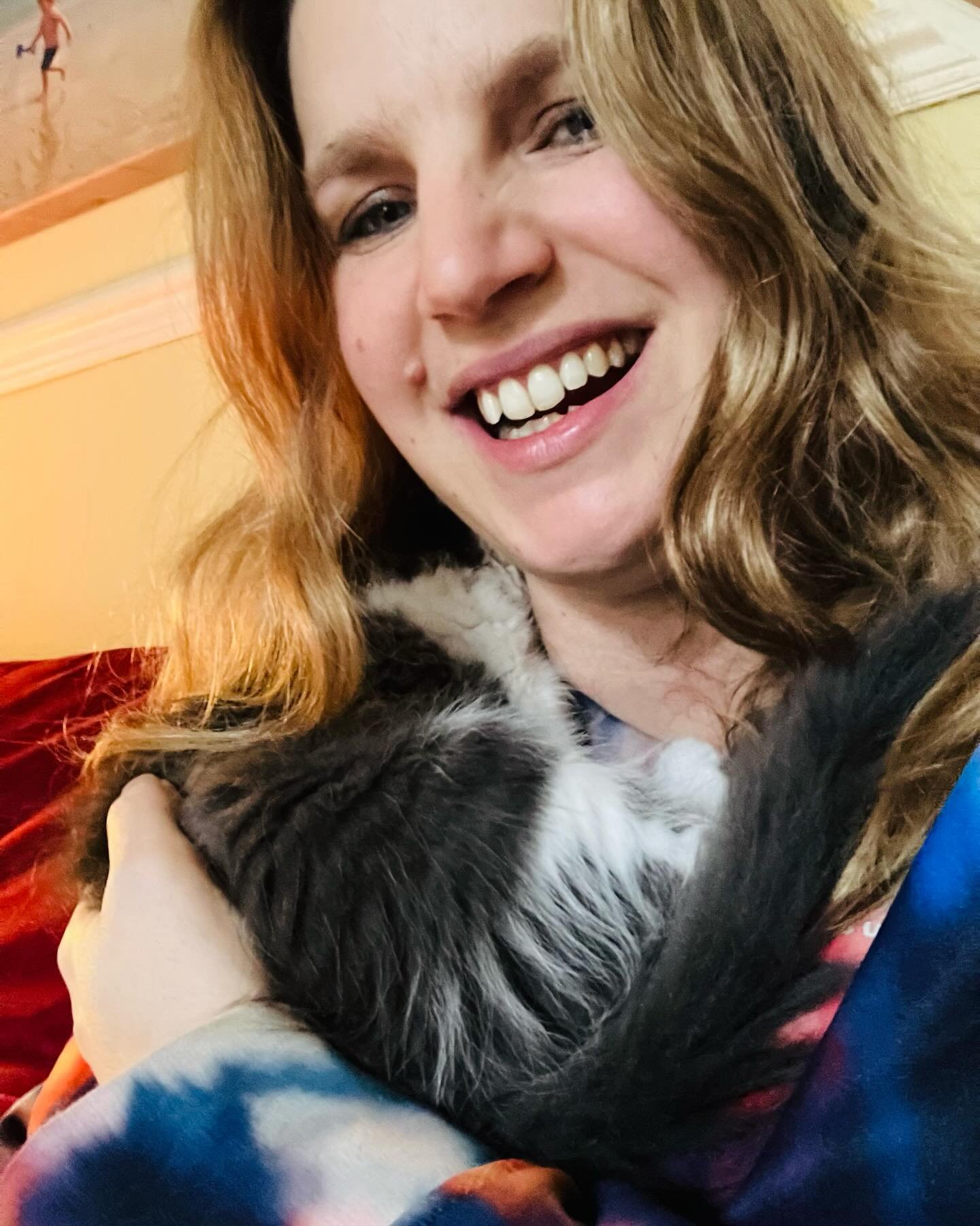 Does your cat do this? Is it a thing? I had to look it up 😂 Chilli licks my hair and paddy-paws my neck and purrs in my ear &hellip; every morning and every night without fail. He usually then falls asleep on my shoulder 🥰 When it comes to that ear
