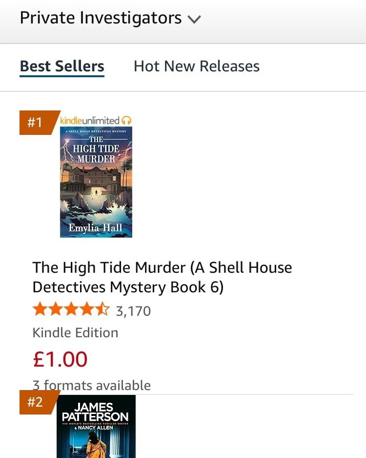 This is fun! Ally and Jayden topping the Private Investigators chart (and jumping ahead of big boys Patterson and Baldacci) 😜 🔍 If you want to catch up to the series before The Lone Island Mystery comes out next week, then book 6 - The High Tide Mu
