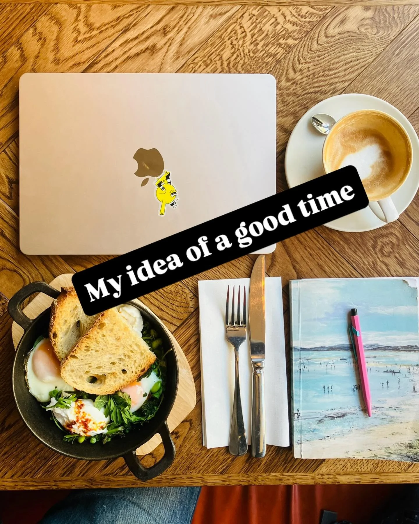 My new thing the last couple of months is a writing &lsquo;day out&rsquo; every week ✍️ I always go solo, settle in somewhere that&rsquo;s spacious enough for me not to be a nuisance, and then stay for hours and write for hours and eat and drink all 