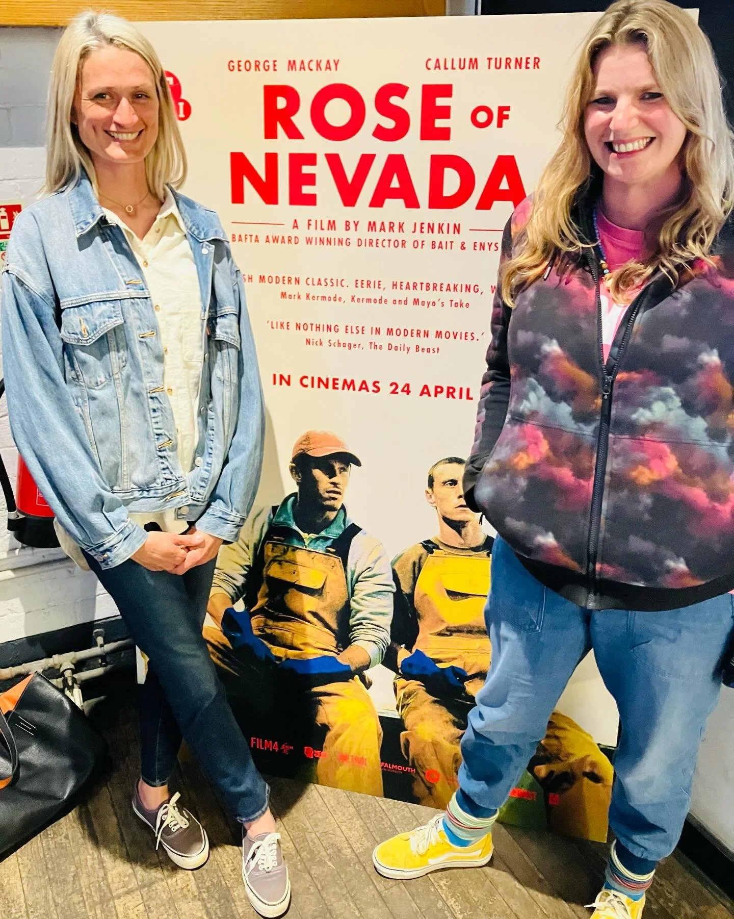 Last night was a perfect little publication eve celebration, catching Rose of Nevada with @stonexemma (and I couldn&rsquo;t help imagining her novel The Lamplighters in @mark_jenkin&rsquo;s hands...) 🎣 It was EXCELLENT. Unsettling, stylish, thought-