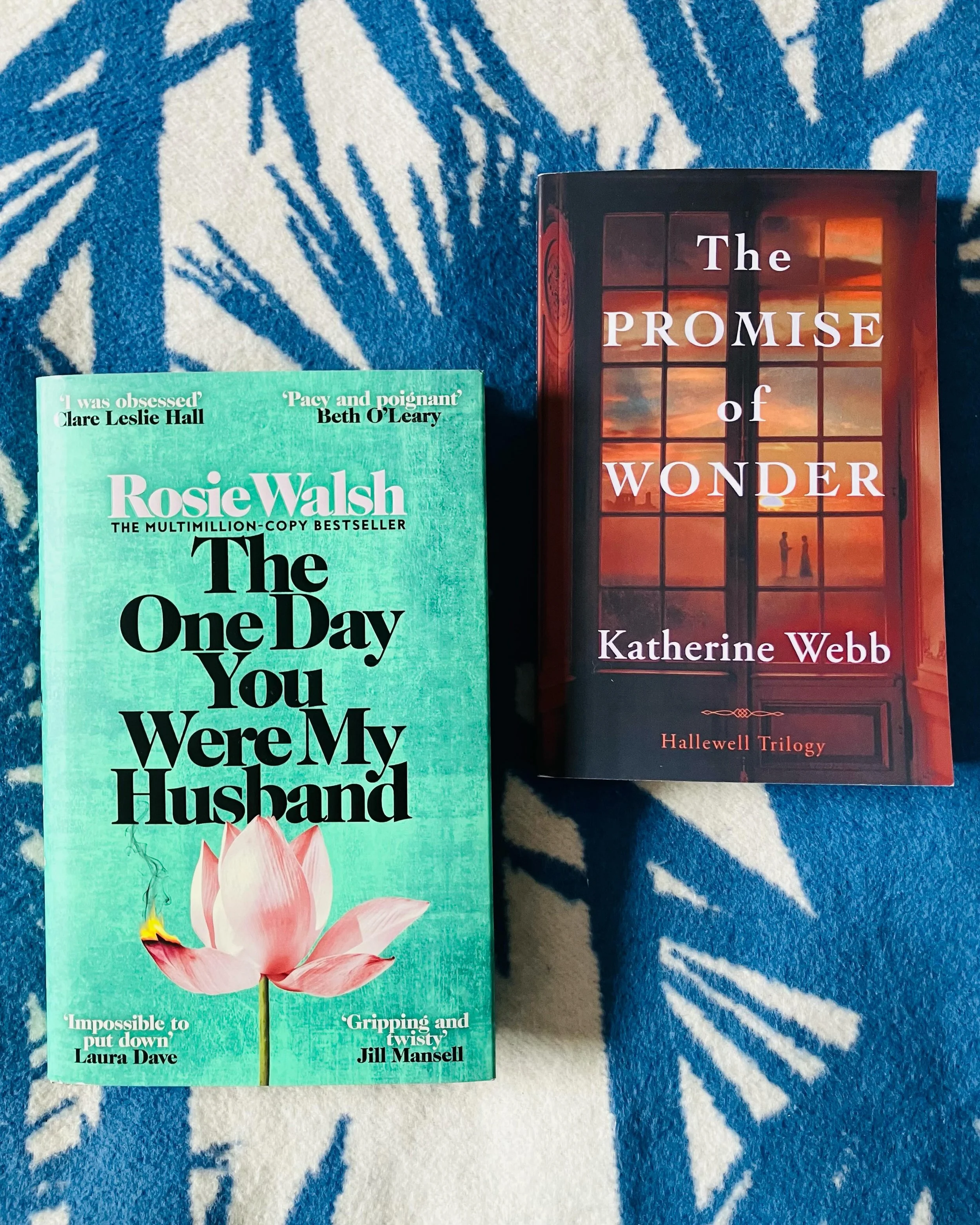Publication high fives and big kisses to two dear pals, @therosiewalsh and @kwebbauthor 🥳 I was lucky enough to read Rosie&rsquo;s beautiful and thrilling love story The One Day You Were My Husband as a draft, and frankly it blew my socks off. Rosie