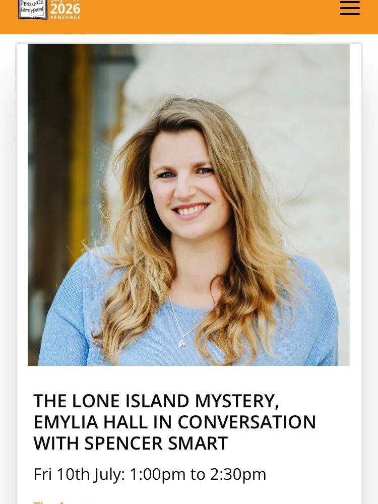 I&rsquo;m really excited to be appearing at @penzancelitfest on Friday 10th July, to talk all things Shell House Detectives 🩵🐚 I LOVE this festival &ndash; and it&rsquo;s always a joy to have a god reason to jump on a train headed West (who am I ki