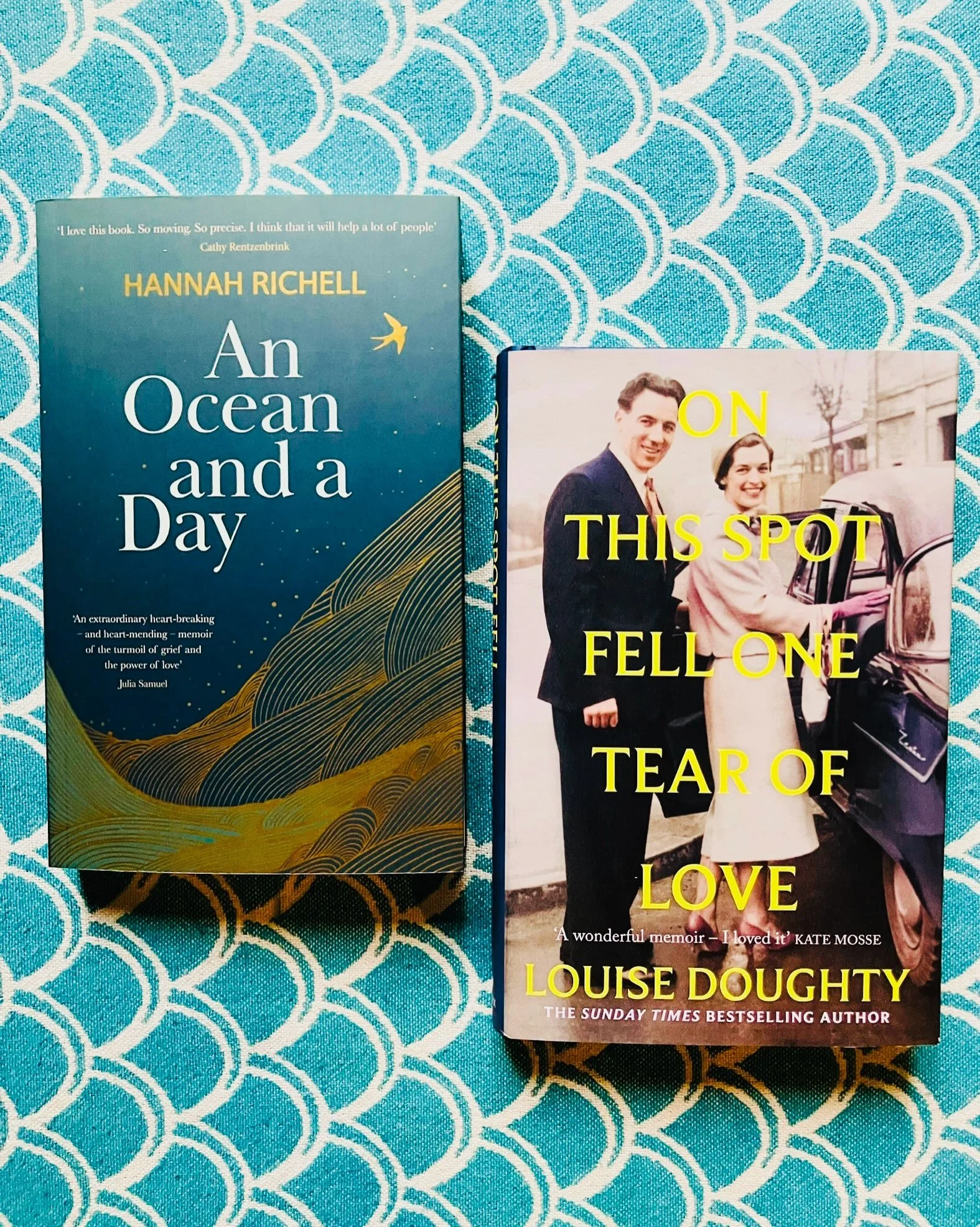 Two memoirs for a Saturday morning, both just published last week ✨ First the exquisite An Ocean and a Day by dear friend @hannahrichell. I was massively privileged to read Hannah&rsquo;s book in draft form and it&rsquo;s an experience I will never f