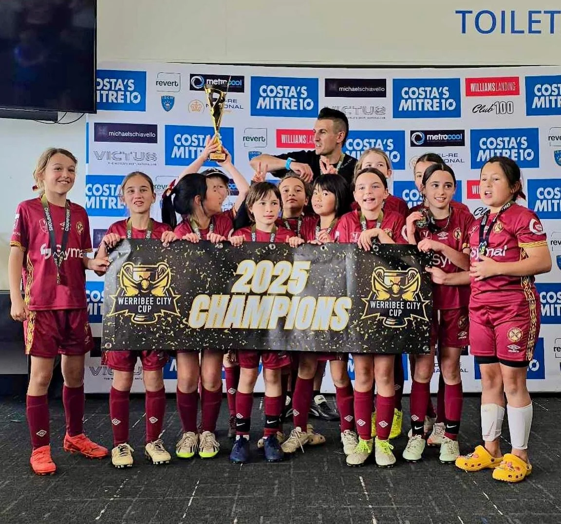Another fantastic win that we are super proud of 🤩

Undefeated the whole competition and not conceding one goal - our U10 Girls were crowned champions of the Werribee Cup this past Sunday. We are so proud of you all! Congratulations to all players, 