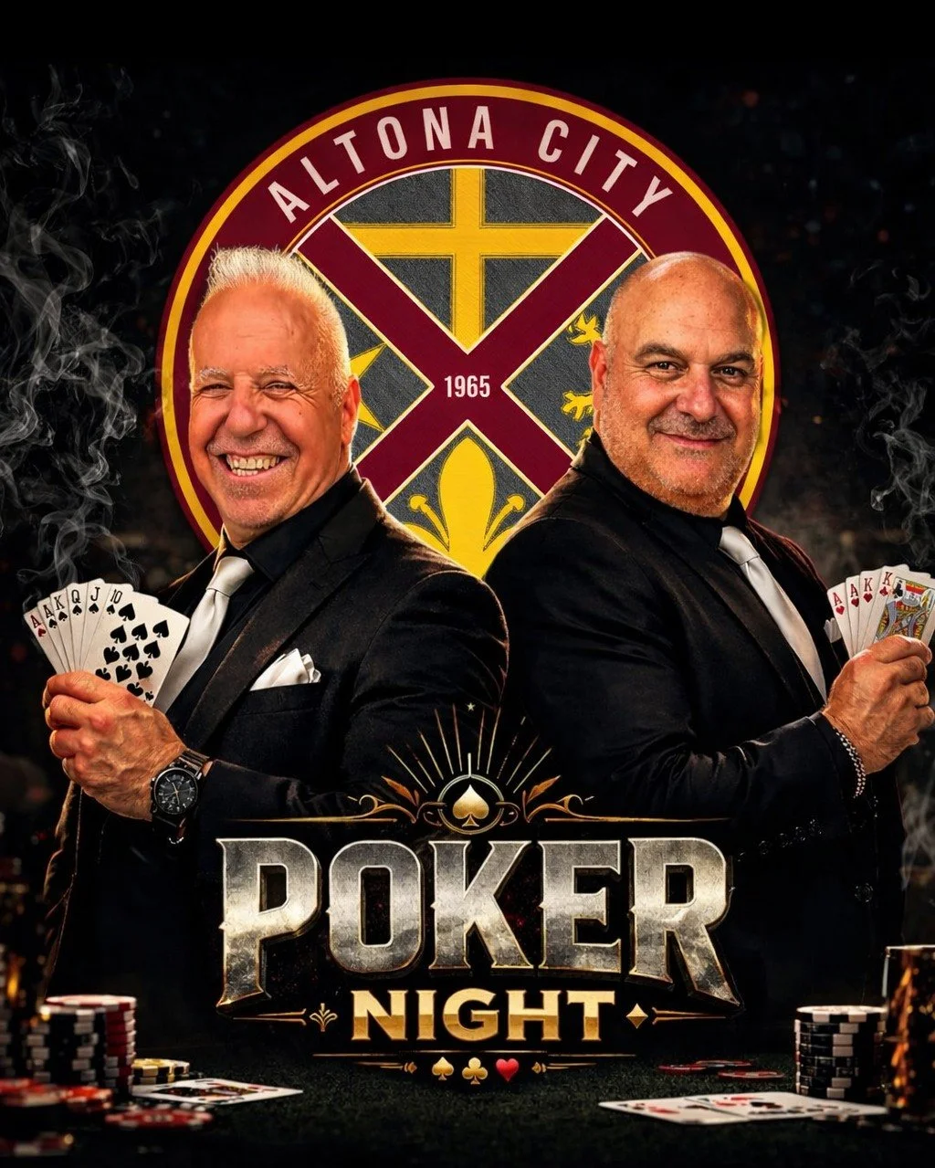 On April 18, Don Frank and his trusted Consigliere Anthony are inviting you to a very important&hellip; &ldquo;meeting.&rdquo;

Cards will be played.
Stacks will rise.
Friendships may be tested. 

🗓 Friday 18th April
⏰ 6:30pm start
💰 $50 buy-in (wi