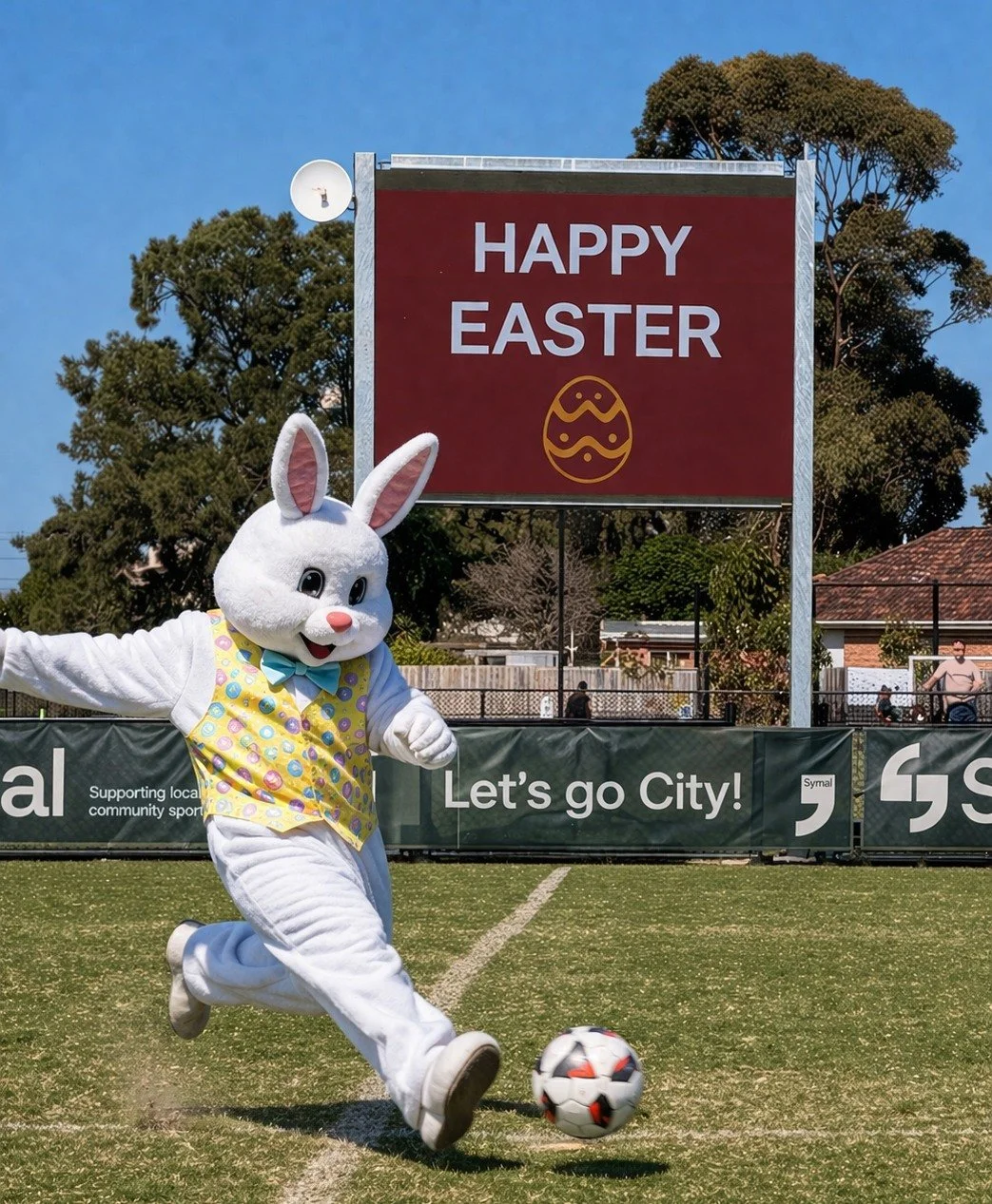 Wishing all of our players, families and community a safe and happy Easter.

Whether you&rsquo;re spending it with family, chasing chocolate eggs or sneaking in a kick of the ball, we hope it&rsquo;s a great one.