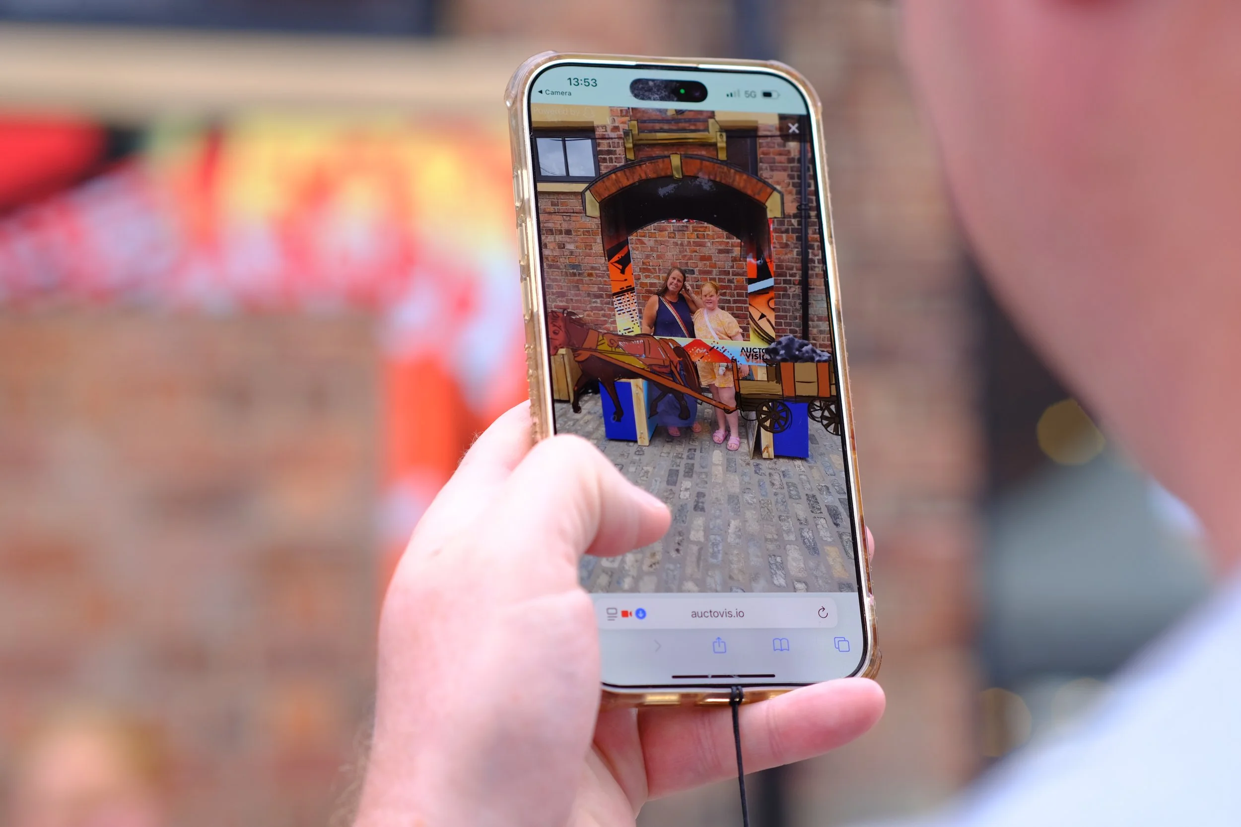 Augmented Reality Street Art image on iPhone