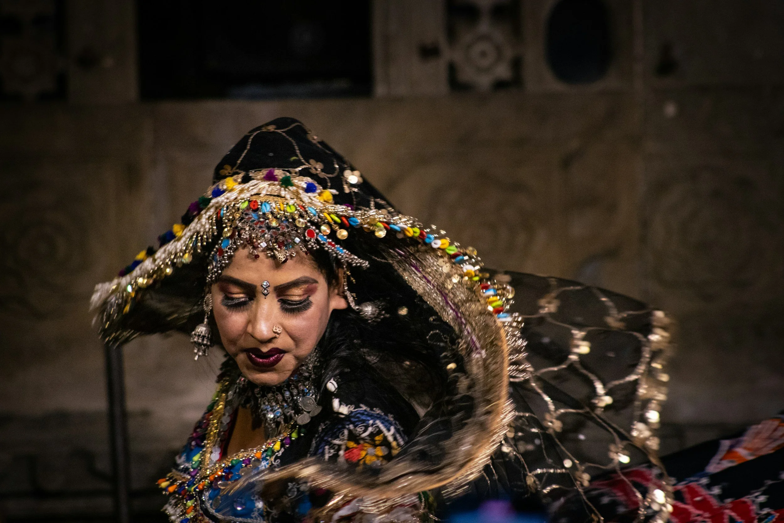 Kalbeliya dancer in traditional costume