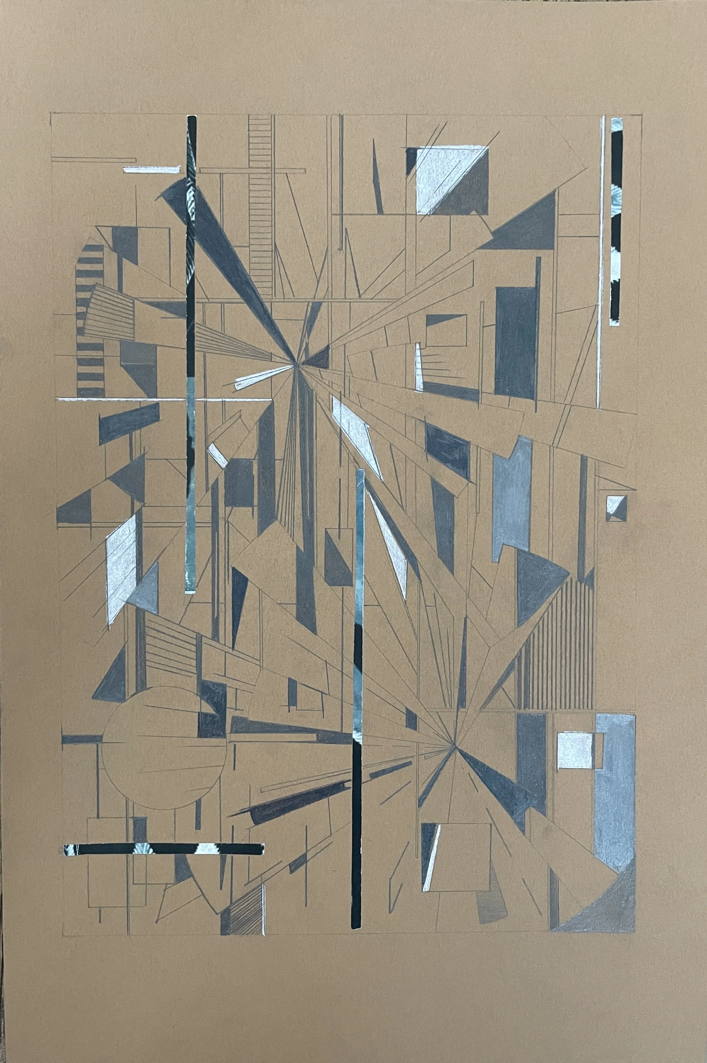 Water and Light 7
Pencil and collage on paper
38.8 x 26.1 cm
£240