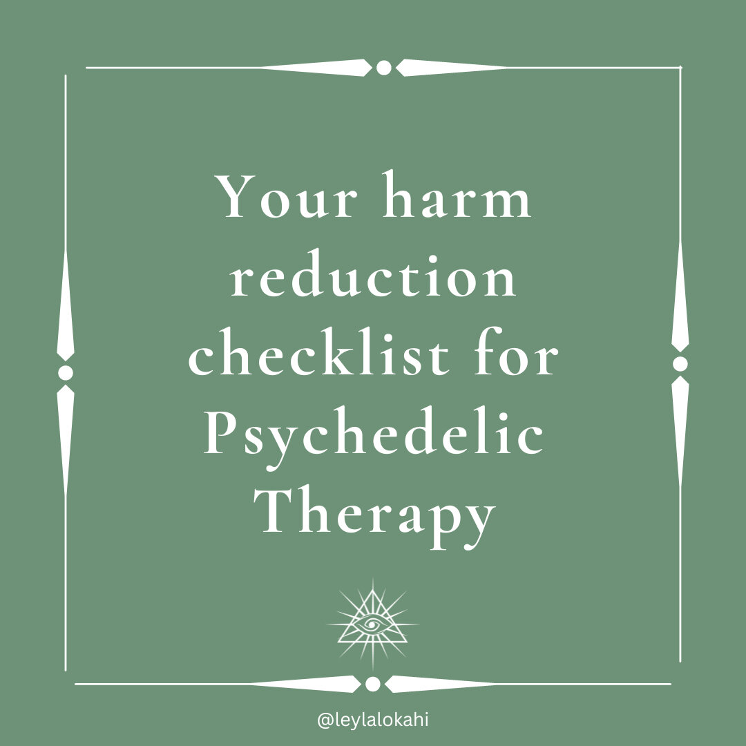 ✨ Your harm reduction checklist from a trained Psychedelic Therapist ✨​​​​​​​​​
Please feel free to comment below, or DM me if you have any questions! 

I'm happy to help 🤗🌱 

#naturesgift #plantbasedmedicine #plantspiritmedicine #natureknowsbest #