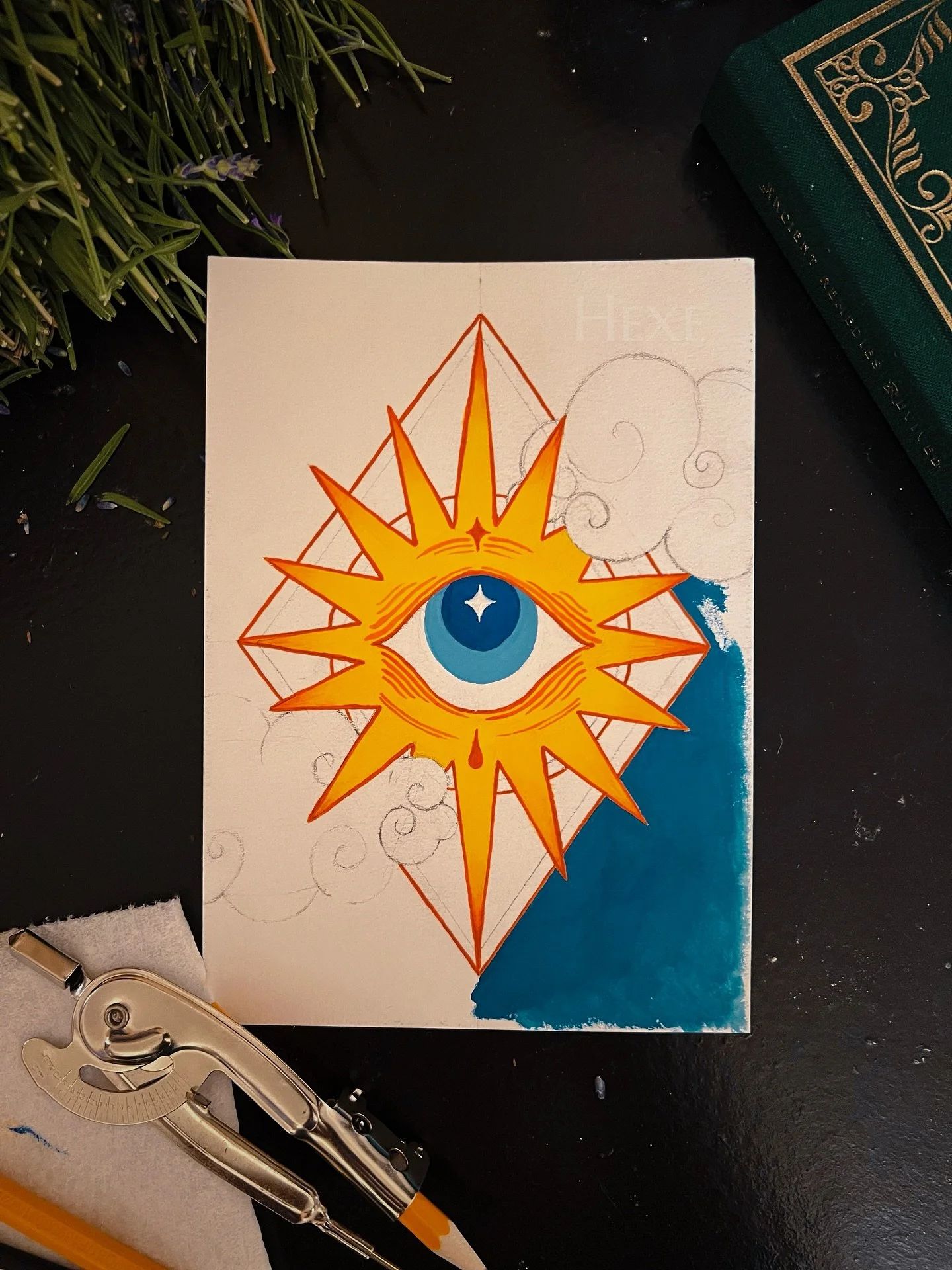 Something&rsquo;s watching&hellip;
Maybe it&rsquo;s divine insight&hellip;
Maybe it&rsquo;s my unfinished to-do list manifesting sentience&hellip;
Either way, the Third Eye sees everything.
(In progress-Also, gouache? Kind of obsessed.)
#WitchyArt #O