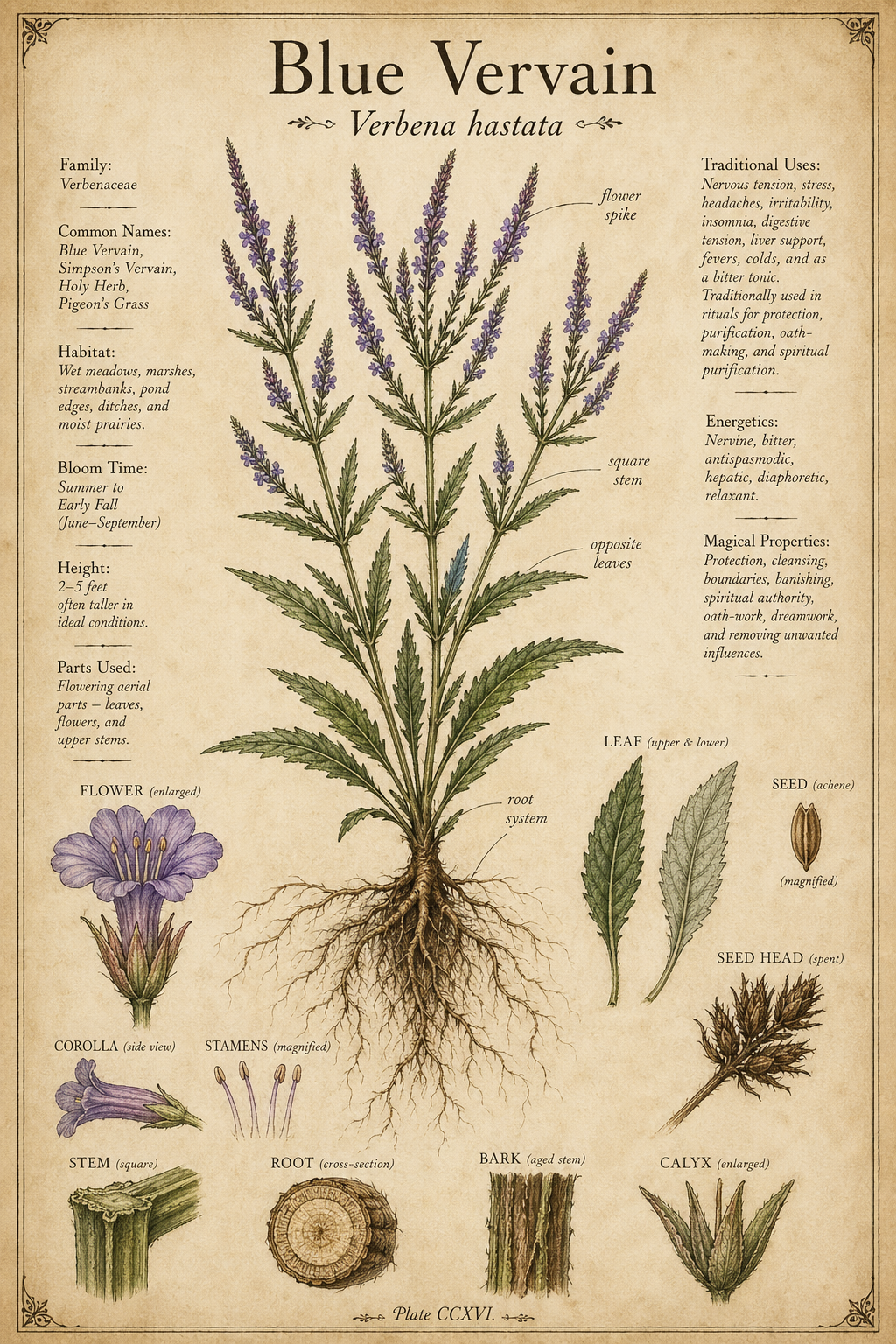 Blue Vervain | Verbena hastata