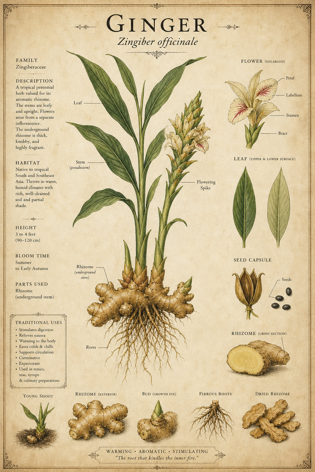 Ginger | Zingiber officinale