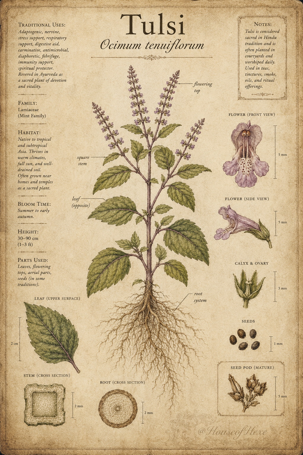 Tulsi | Ocimum tenuiflorum