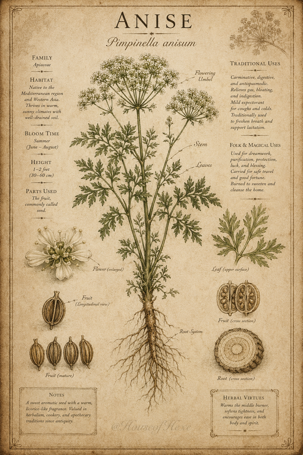 Anise | Pimpinella anisum