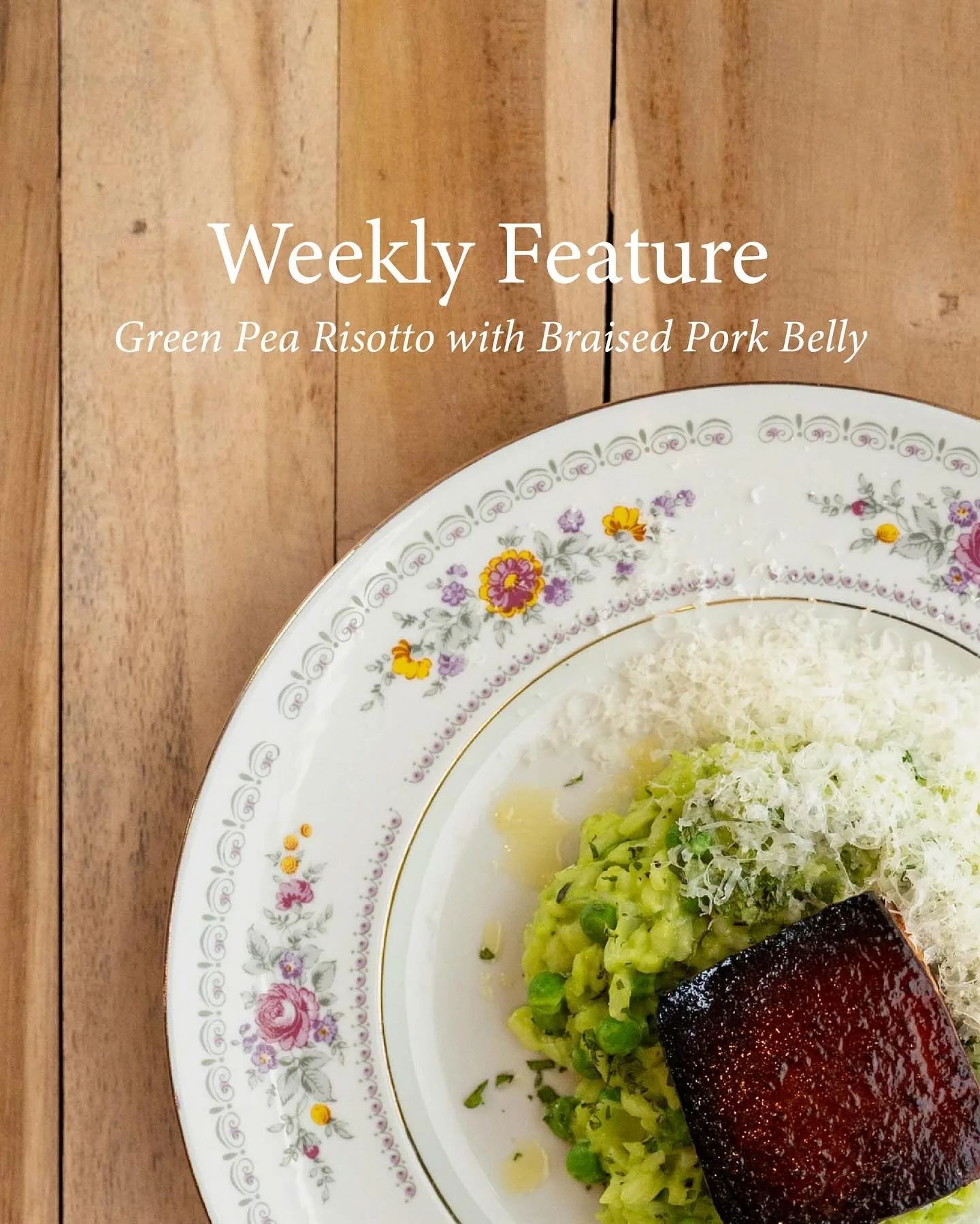 This weeks feature dish is Green Pea Risotto with Braised Pork Belly 🍚🫛🥓

From savoury to sweet, our tapas style menu has been extensively updated with dishes designed to tantalize your taste buds and provide a unique dining experience.

The Forag