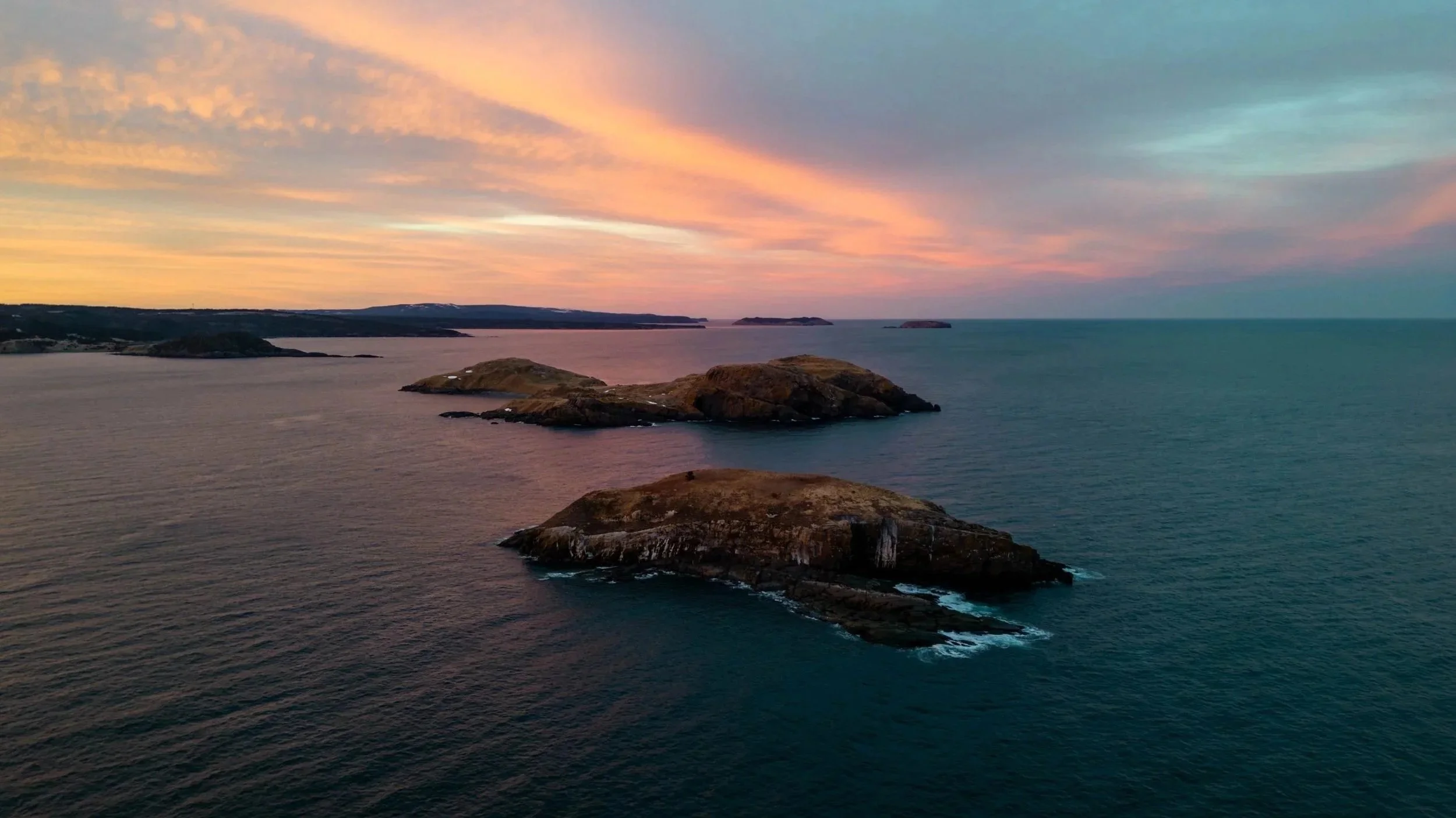 Islands in the Atlantic Ocean off the coast of Cliffs Edge