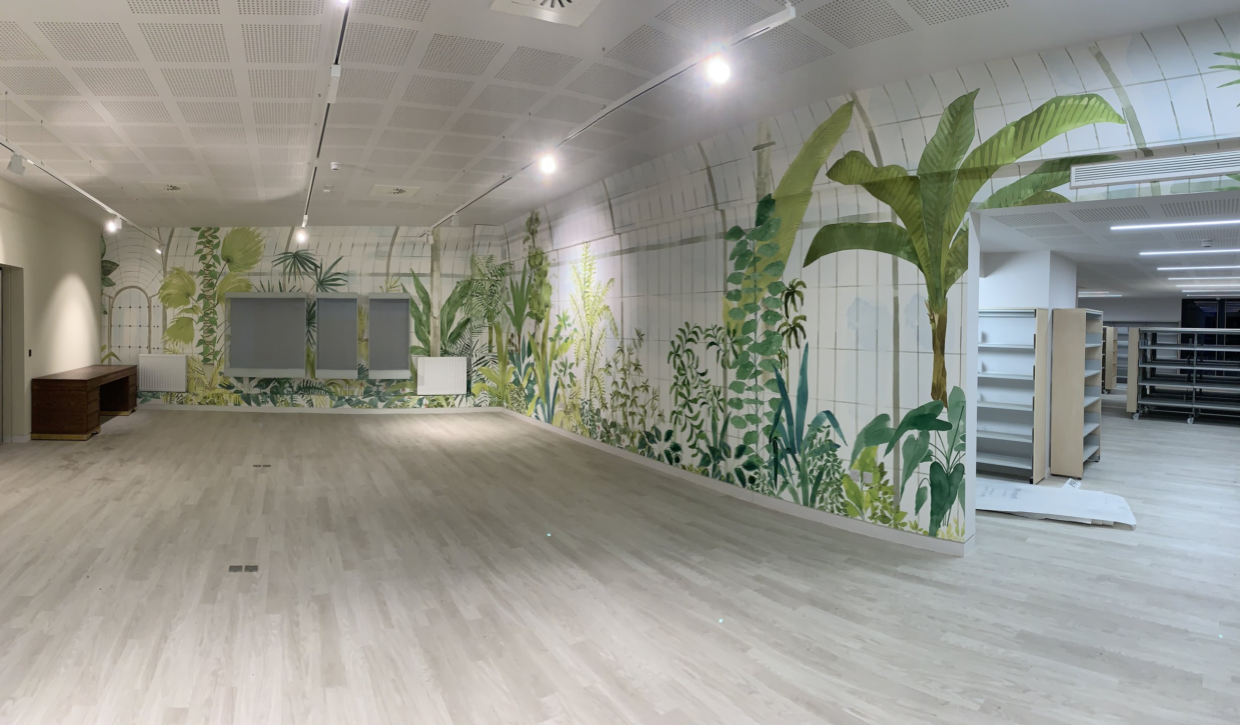 The Amelia Scott Wallpaper Art Installation - Factory Settings