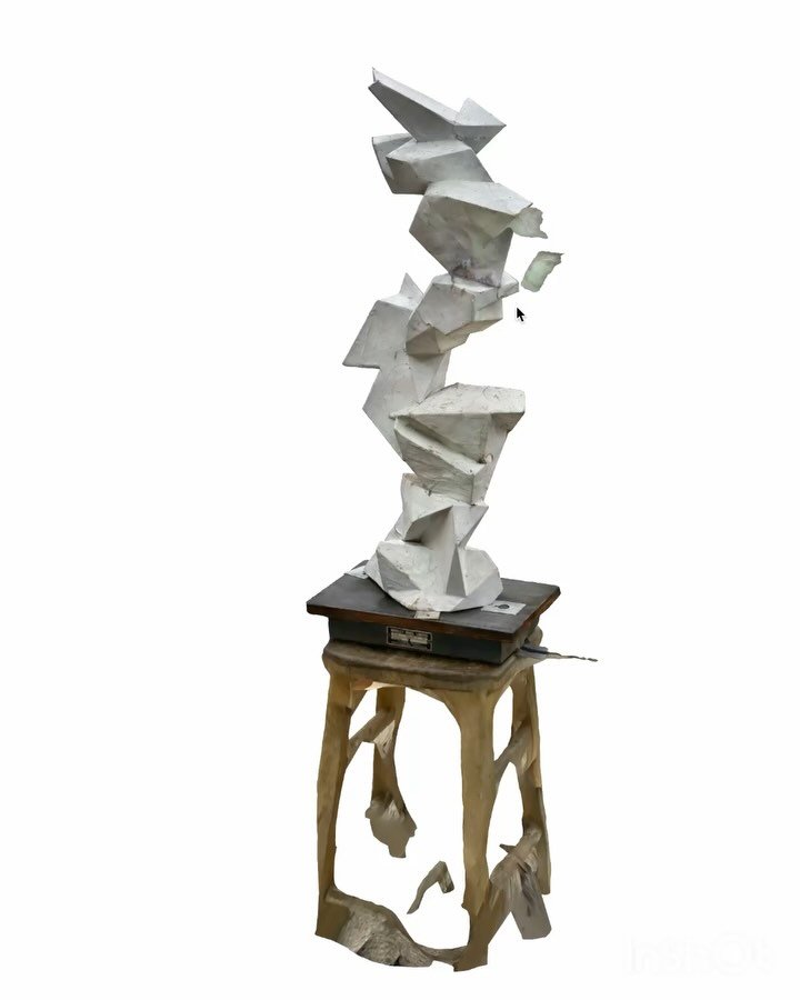 Back in February&hellip;

In order to make &ldquo;Safety in Numbers&rdquo; Mk2, I am scanning the original maquette. For the first time, miraculously, I used my iPhone camera to take 592 photos, before crunching them through PhotoCatch (completely fr