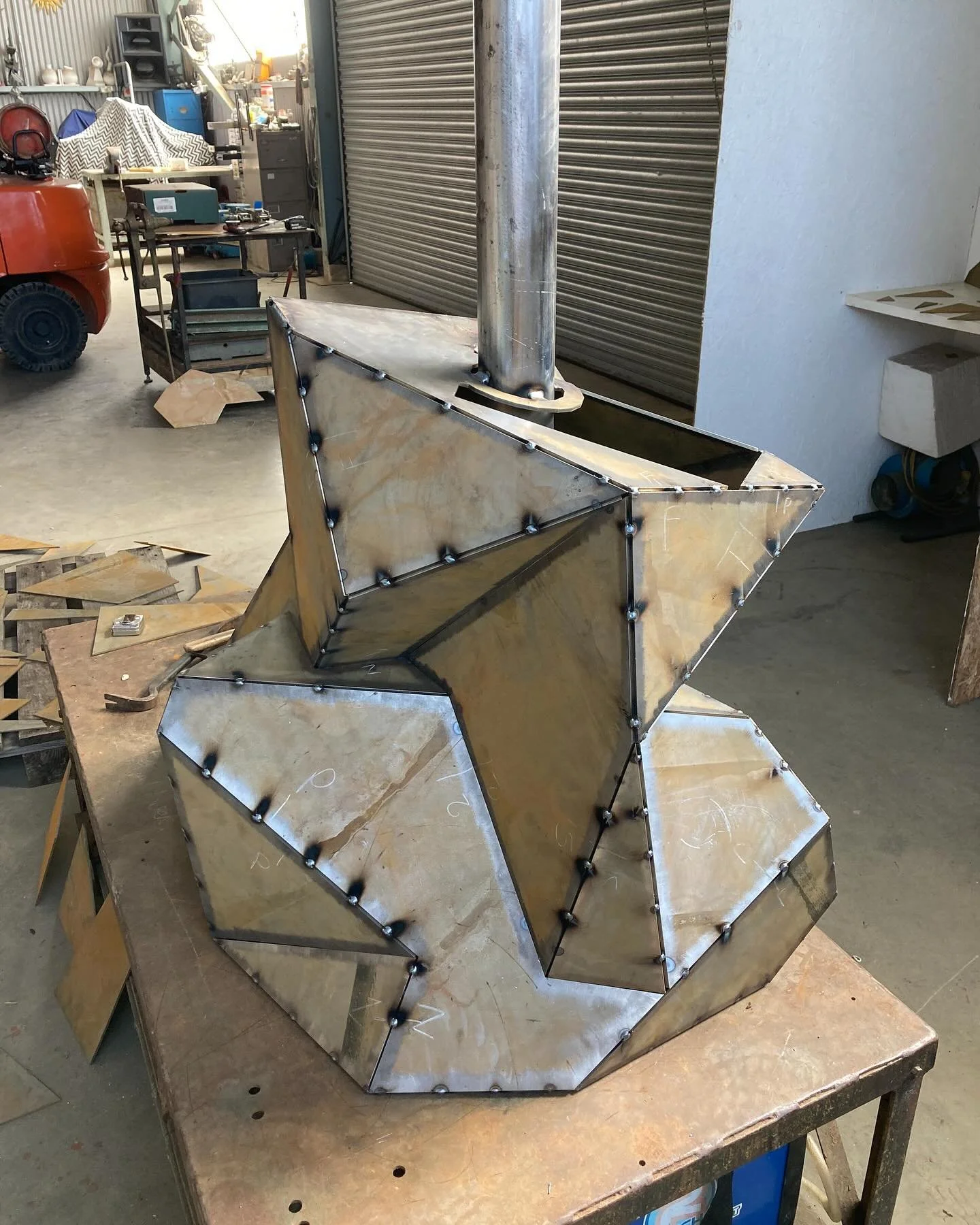 Back in mid March&hellip;

Profiles everywhere and they are tacking together with exquisite accuracy. So far, it looks as though I&rsquo;ve got my CAD work right! Arrow the cat is guarding my profiles and I am so enjoying seeing my self invented jigs